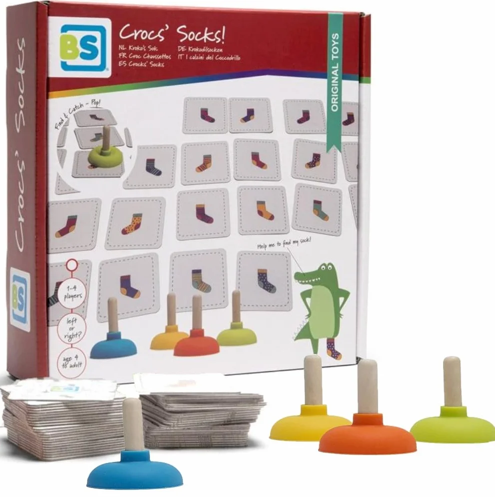 BS Toys GA350 skarpety krokodylkowe, zabawka dla dzieci, mieszanka