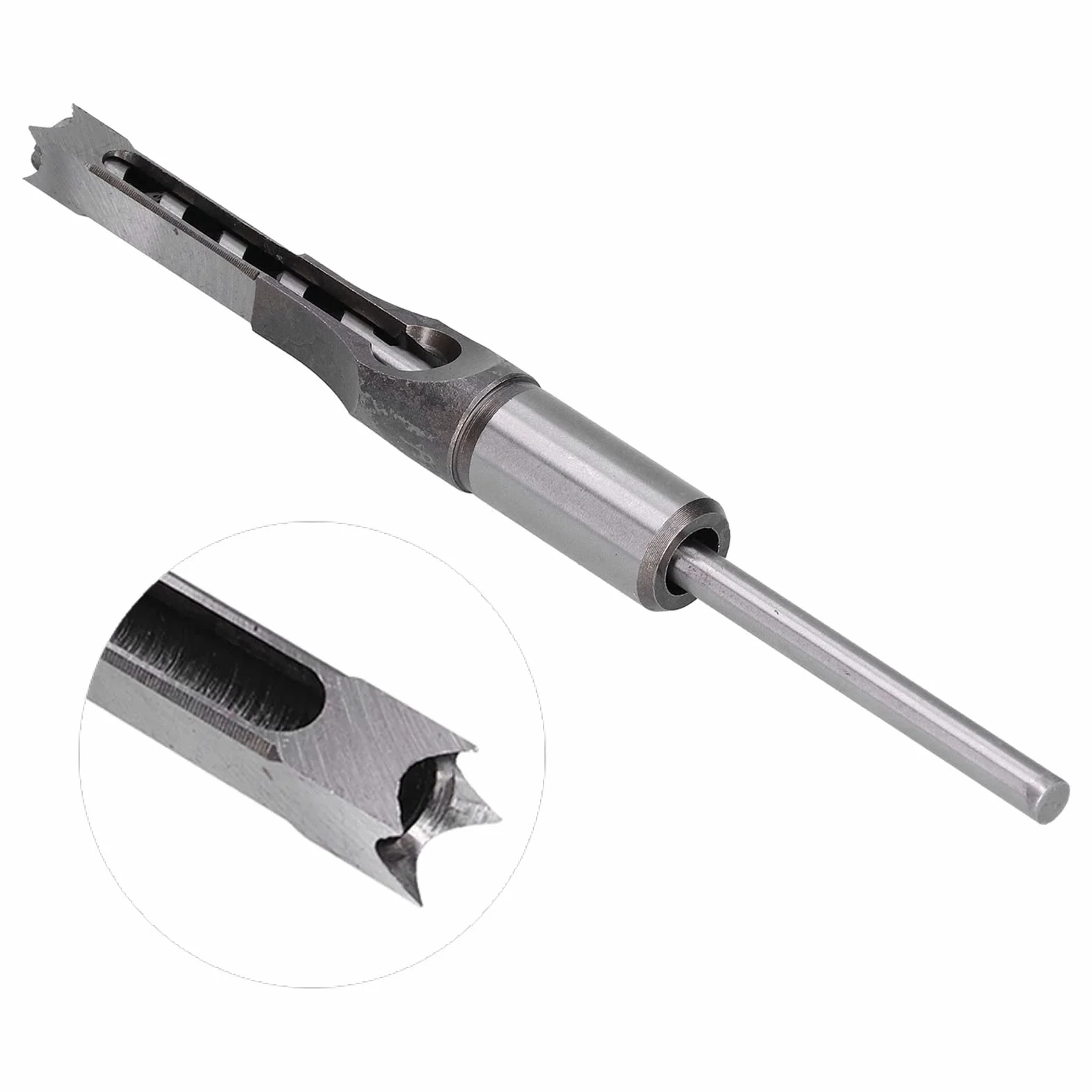 Frez do otworów, kwadratowy frez ze stali szybkotnącej i stabilne zestawy do drewna, trwała obróbka drewna, bity do drewna (16 mm)