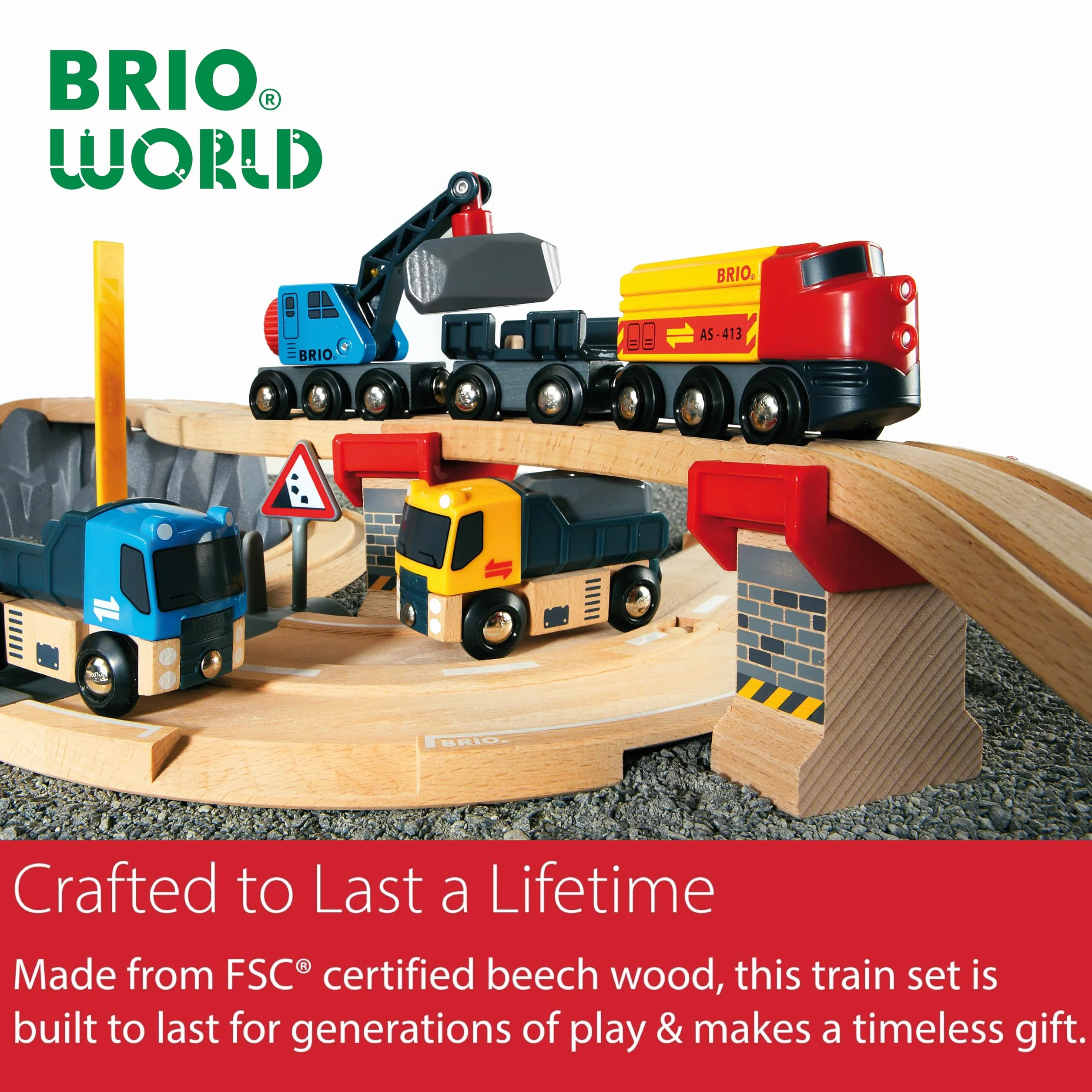 Rail & Road Loading Set (32 PCs): Brio