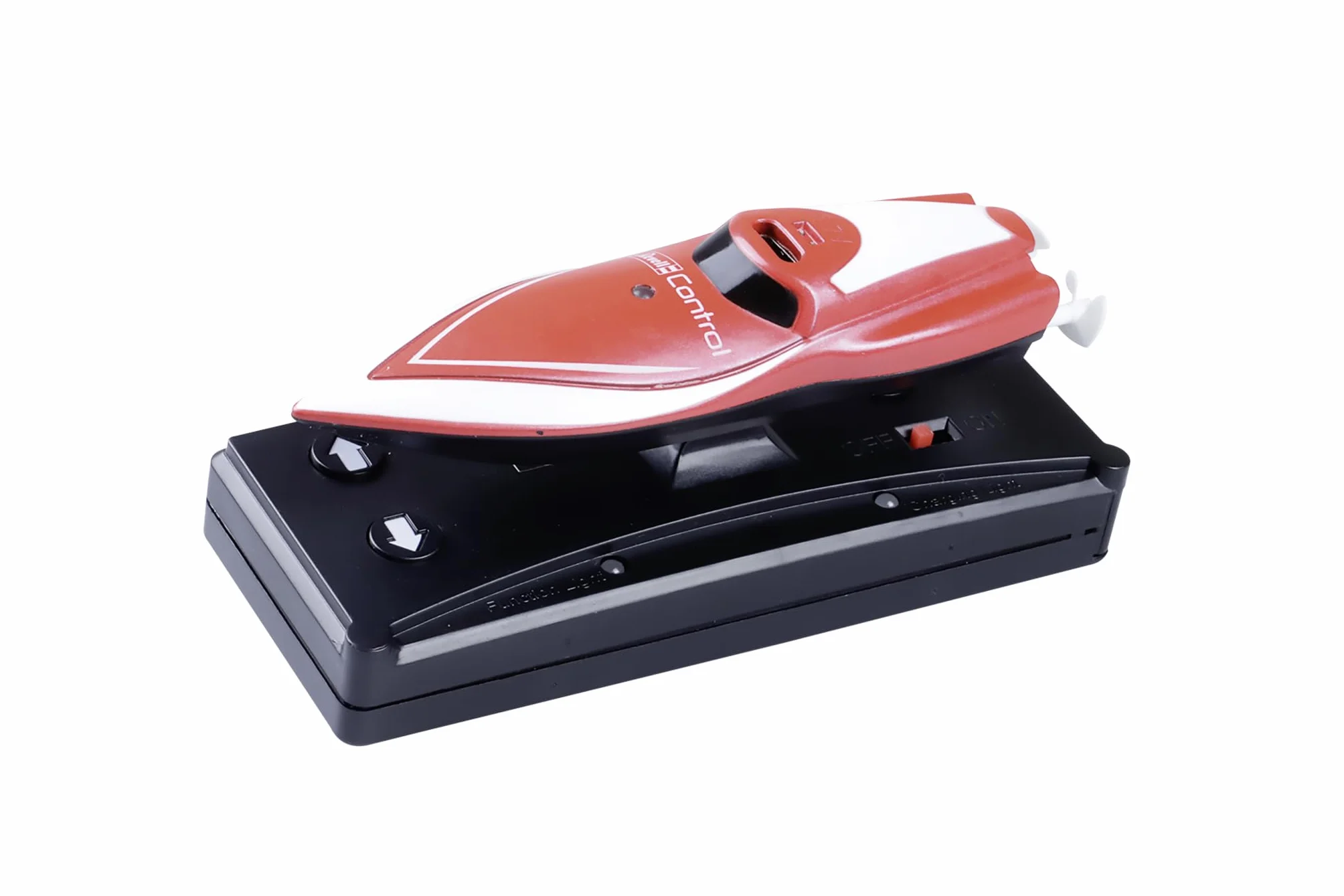 Revell Control 23569 Mini RC Speedboat - czerwona z precyzyjnym sterowaniem 2,4 GHz, długość 7,5 cm