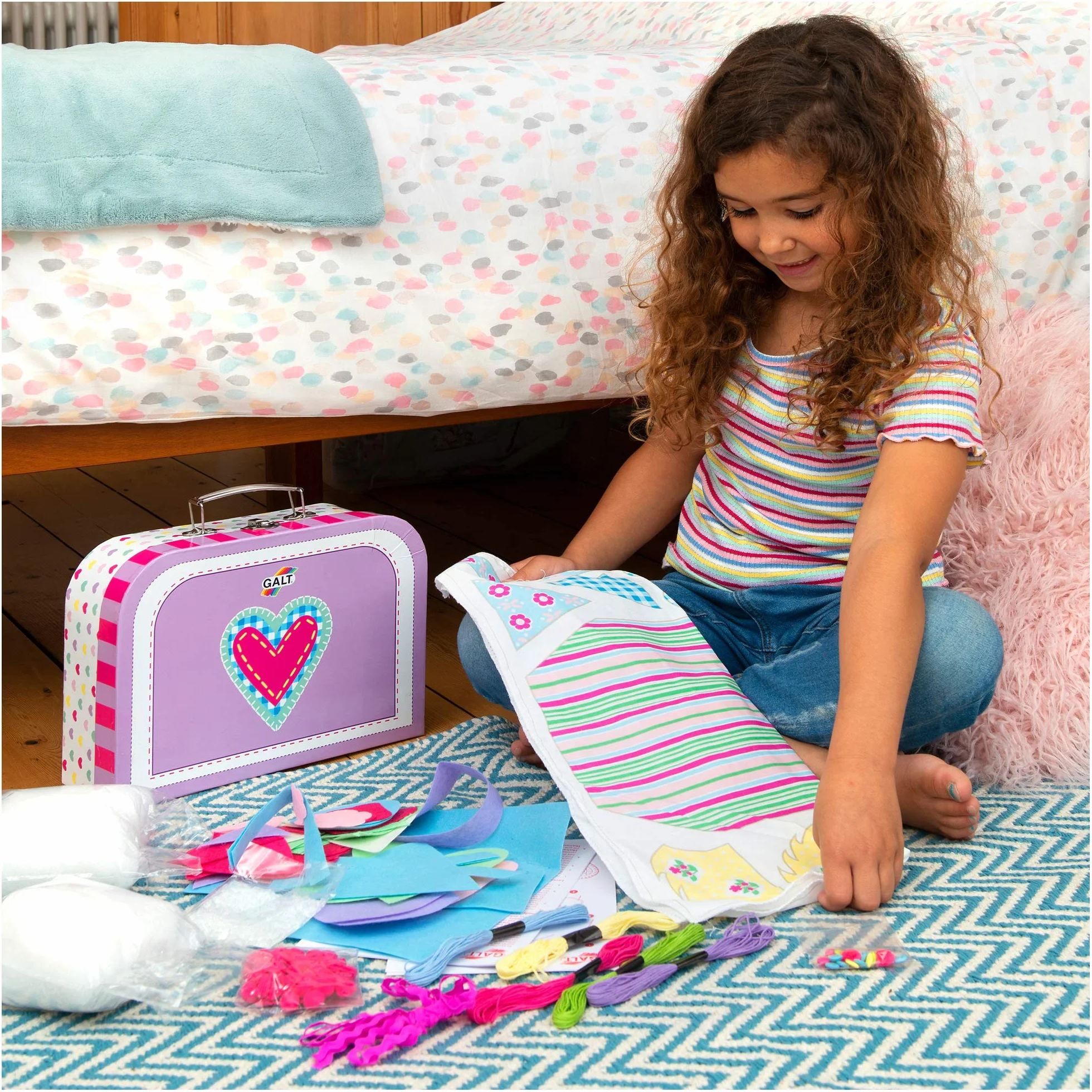 Galt Toys, Sewing Case, Kids' Craft Kits, Ages 7 Years Plus