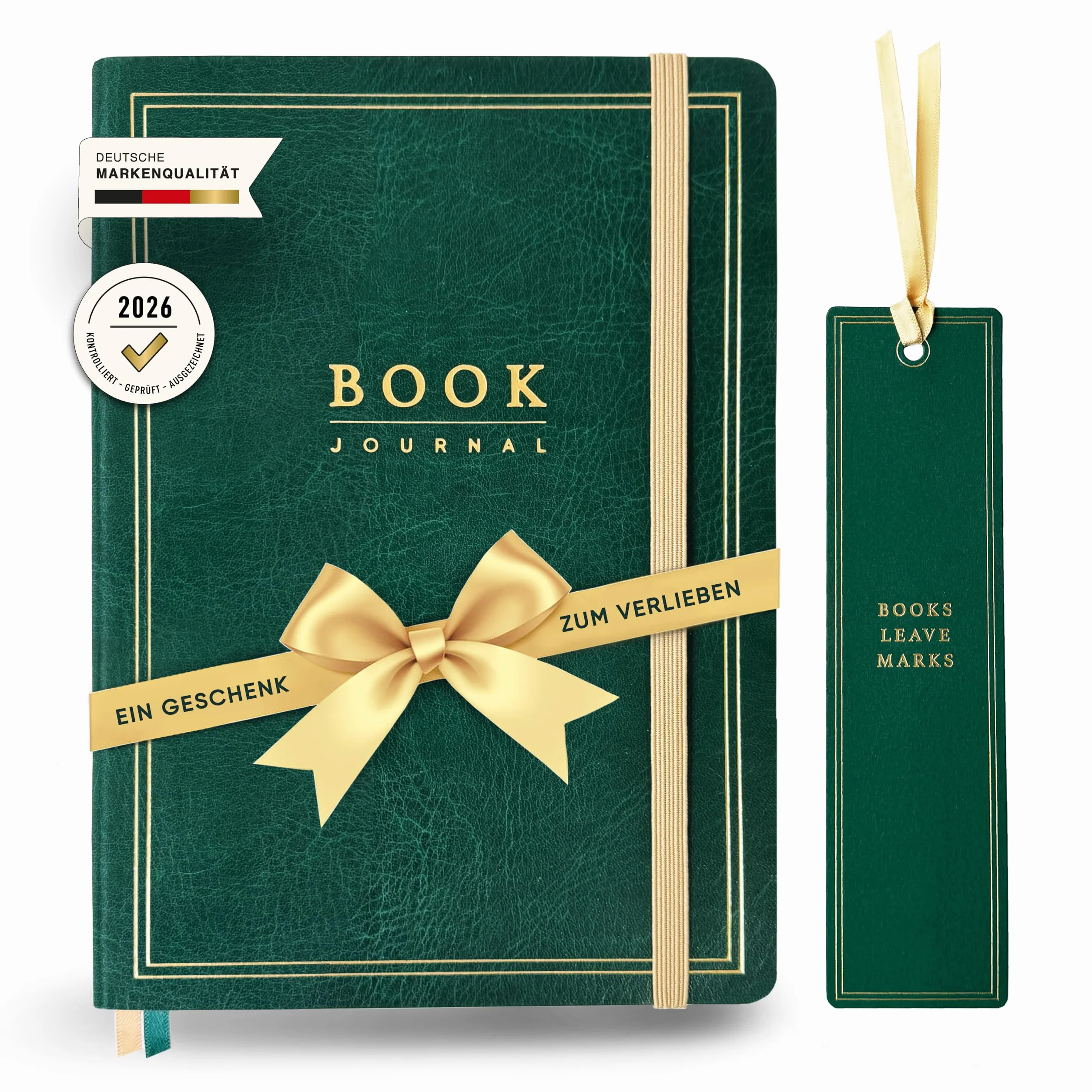 NORTHERN NOTES® Book Journal - Premium Lestagebuch & Buch Journal. Na ponad 70 książek, audiobooków, e-booków i podcastów. DIN A5 (OXFORD GREEN)