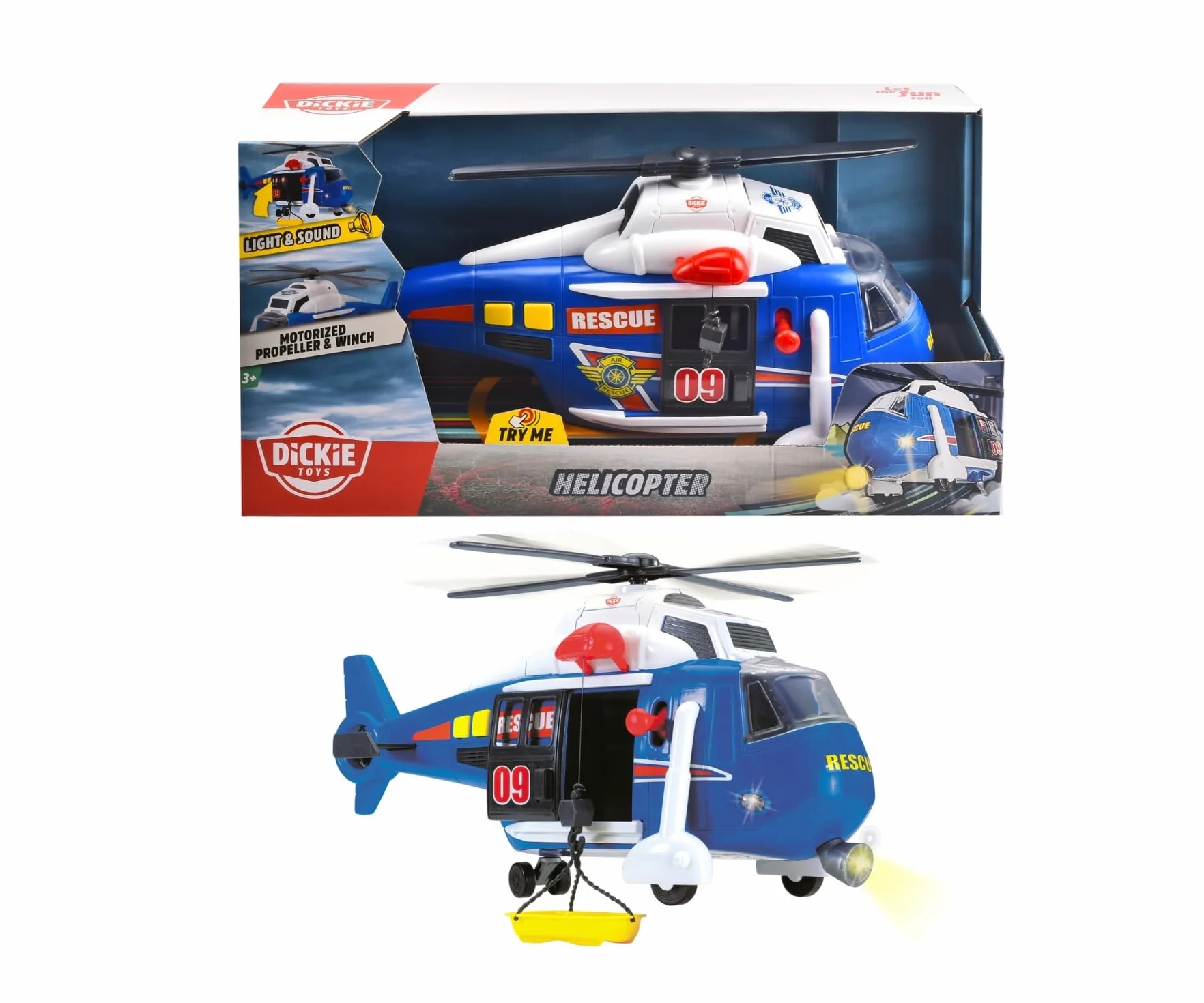 Dickie A.S. Duży Helikopter niebieski