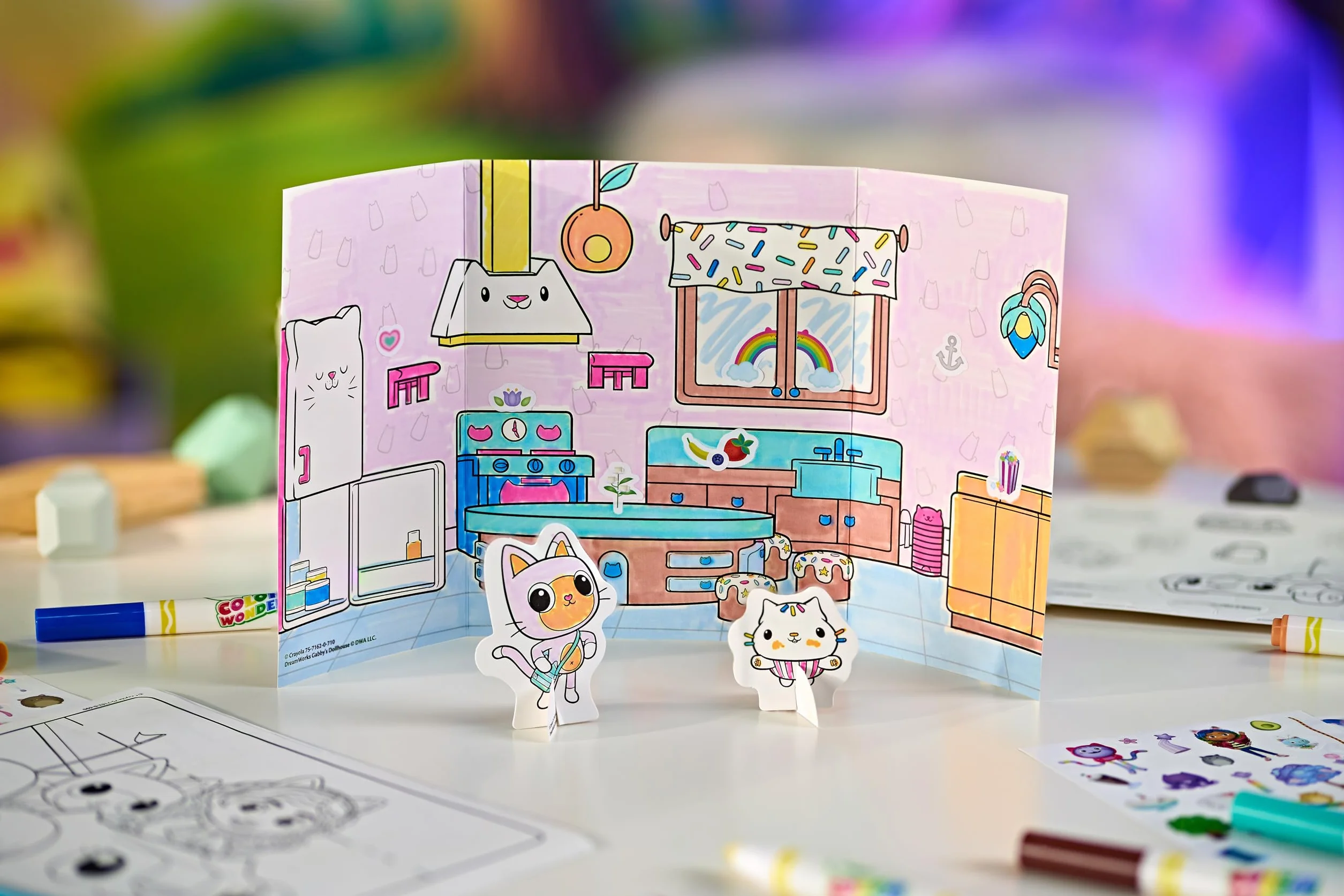 CRAYOLA Color Wonder Activity Kit Gabby's Dollhouse | Zabawa w kolorowanie bez bałaganu | Zawiera 40 sztuk | Od 3 lat