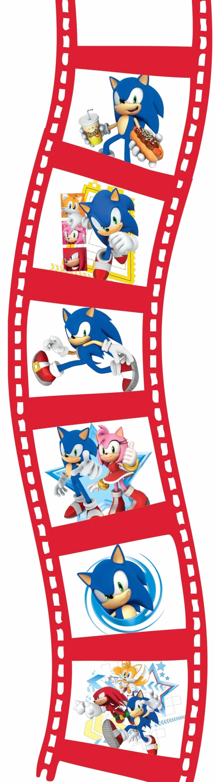 Lexibook LTC050SN Sega Sonic The Hedgehog, Projektor Opowieści i Latarka, Projekty 24 Obrazy ze Świata 3 Dyski, Czerwony, Niebieski