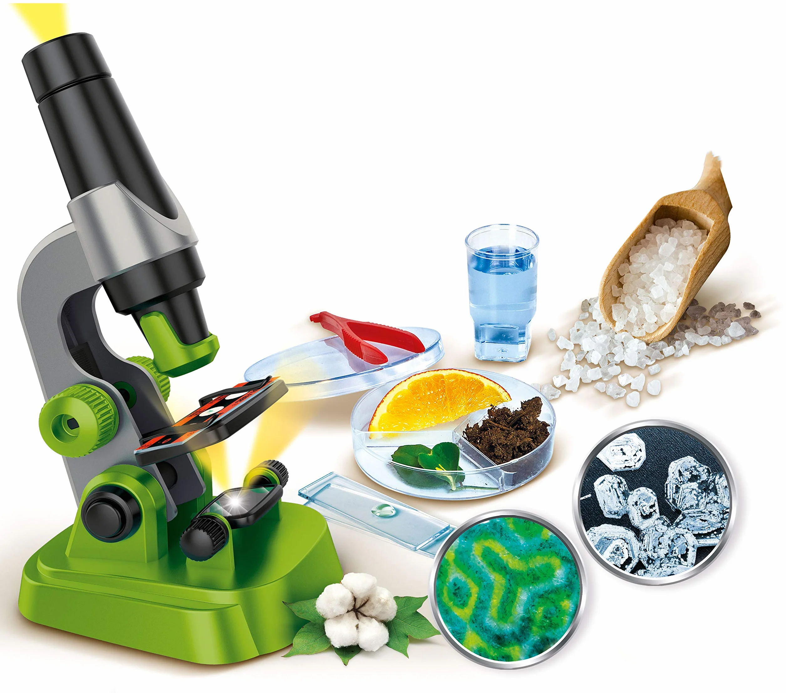 Clementoni Galileo Lab Mikroskop Zabawkowy, Wielokolorowy, od 8 lat