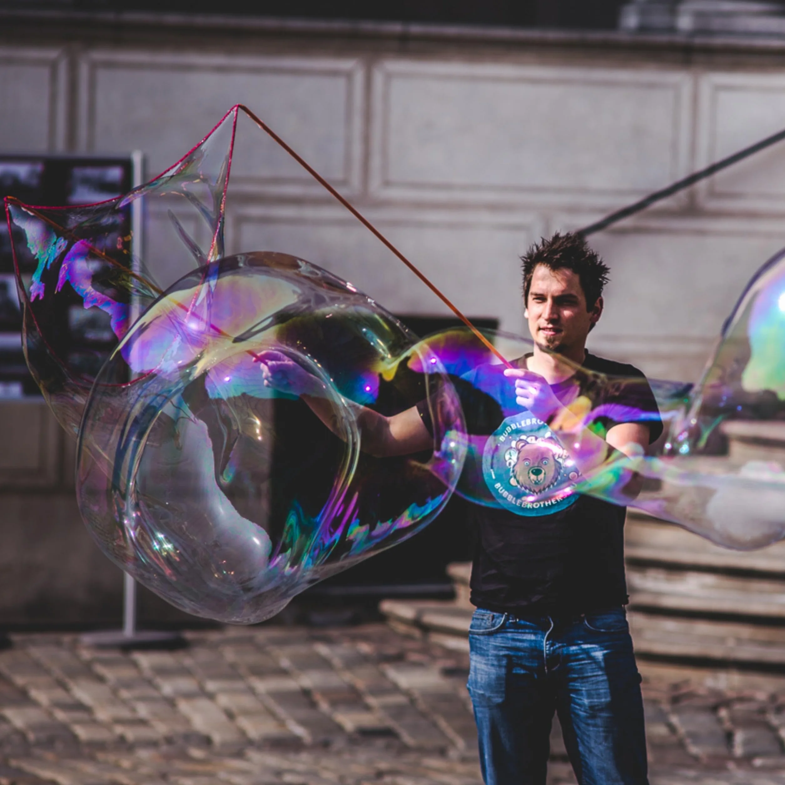 Bubble Brothers Płyn do baniek mydlanych, także do ogromnych, niepękające bańki mydlane, wysokiej jakości, do uzupełniania, na urodziny dziecka i do zabawy na świeżym powietrzu, XXL, kanister 5 l