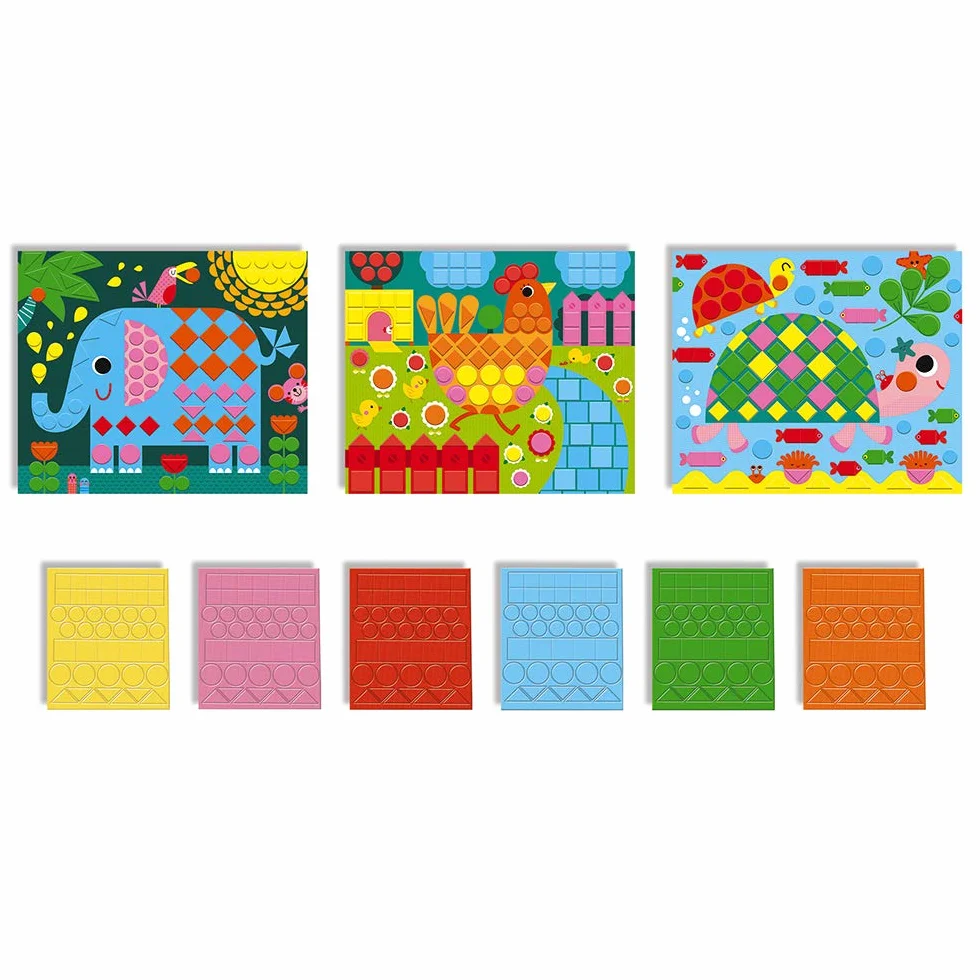 Janod Les Ateliers du Calme Creative Kit Animal Mosaics J07899