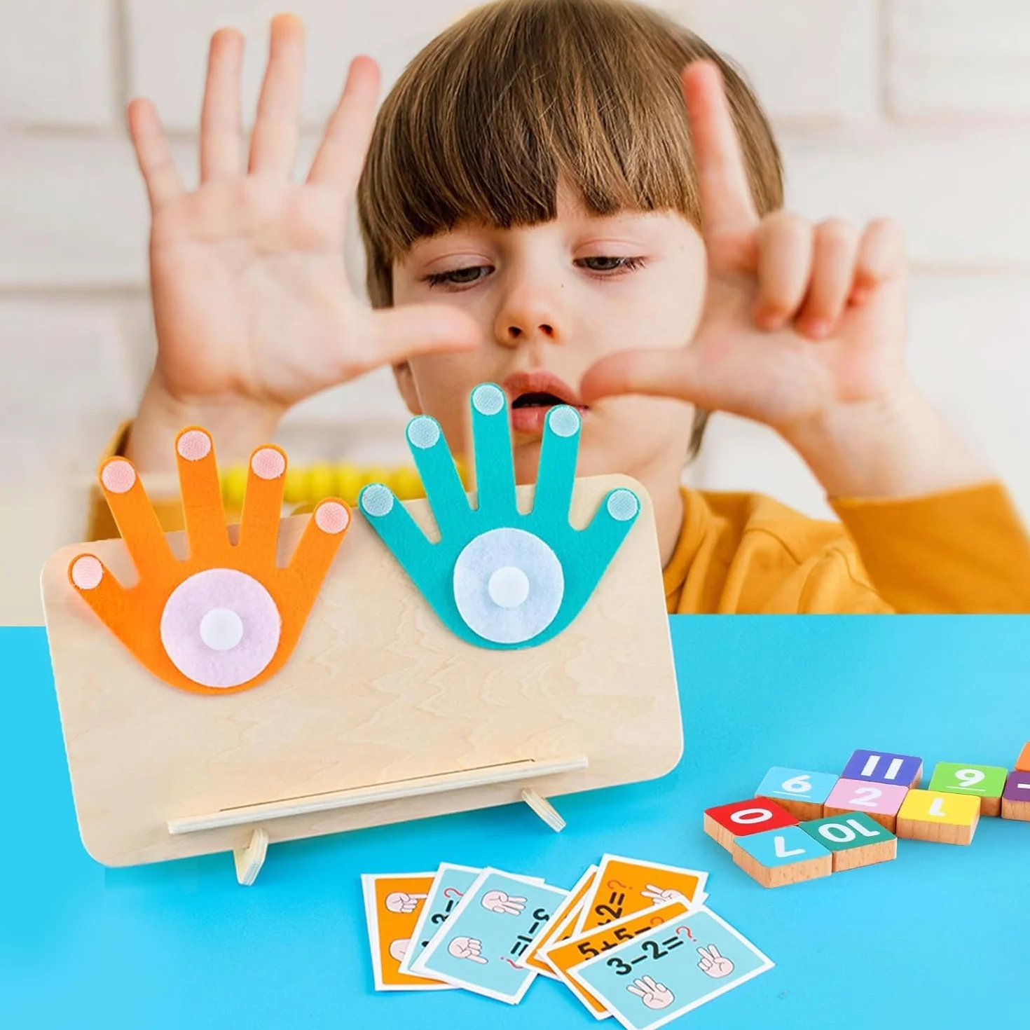 Montessori 3 lata, zabawki matematyczne do nauki liczenia, przedszkole edukacyjne gry edukacyjne prezent na Boże Narodzenie lub urodziny dla 3 4 5 lat dzieci dziewczynka