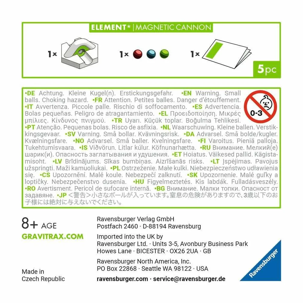 Gravitrax Dodatek Magnetyczna armatka
