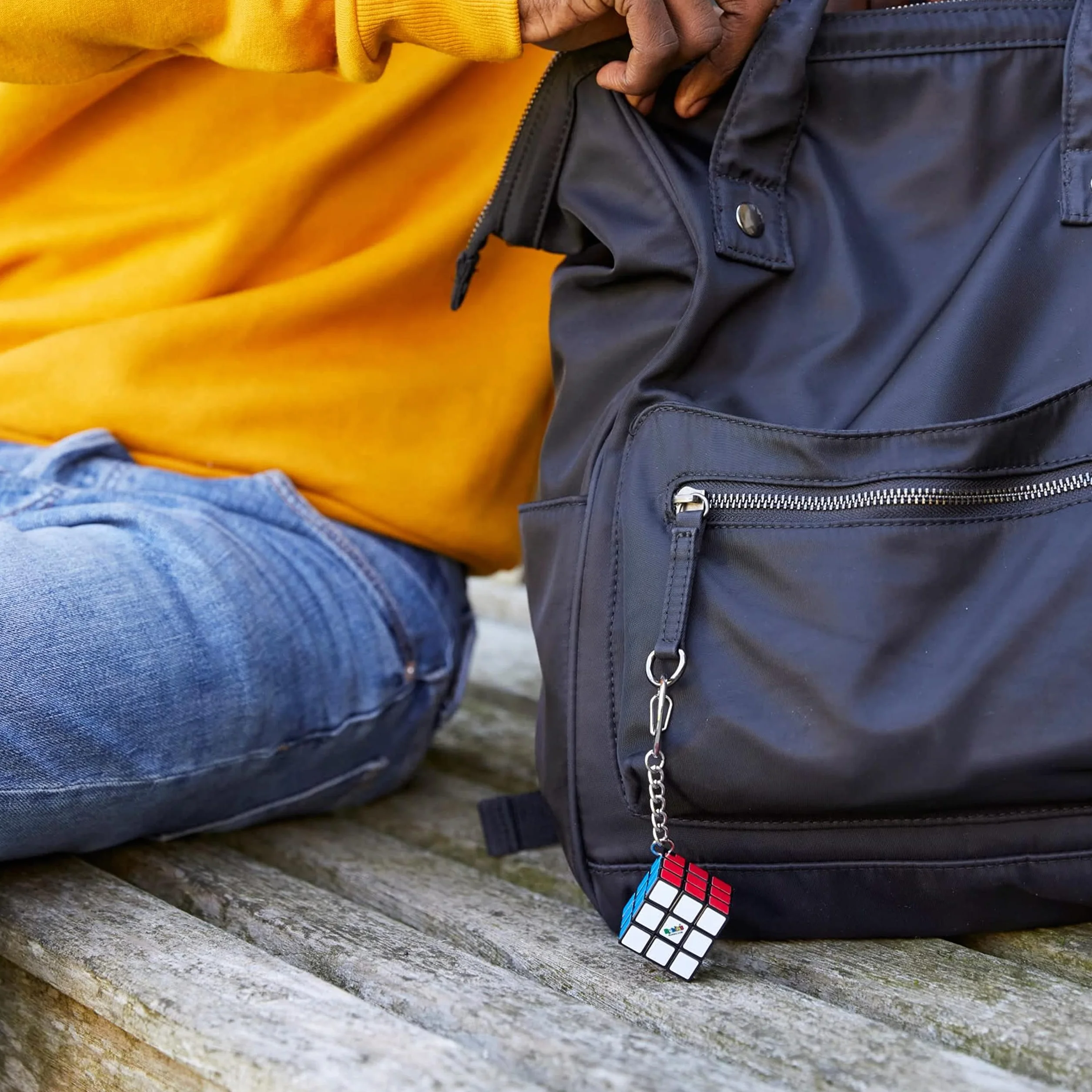Kosta Rubika wersja brelokowa, Klasyczny brelok do kluczy 3x3 Mini Cube, Puzzle podróżne