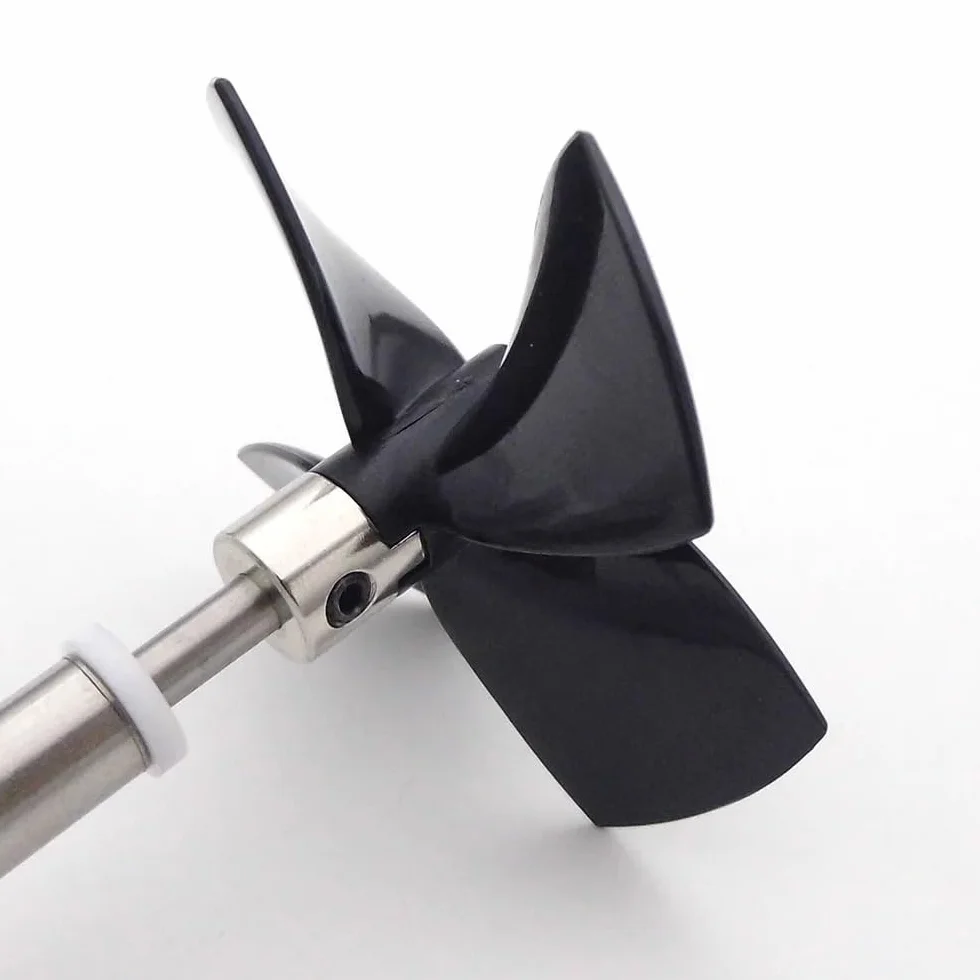 RC Boat Propeller 4 Blades 60mm 70mm 80mm PC Prop 5mm Shaft For RC Boat Tug Bait Fishing Boat