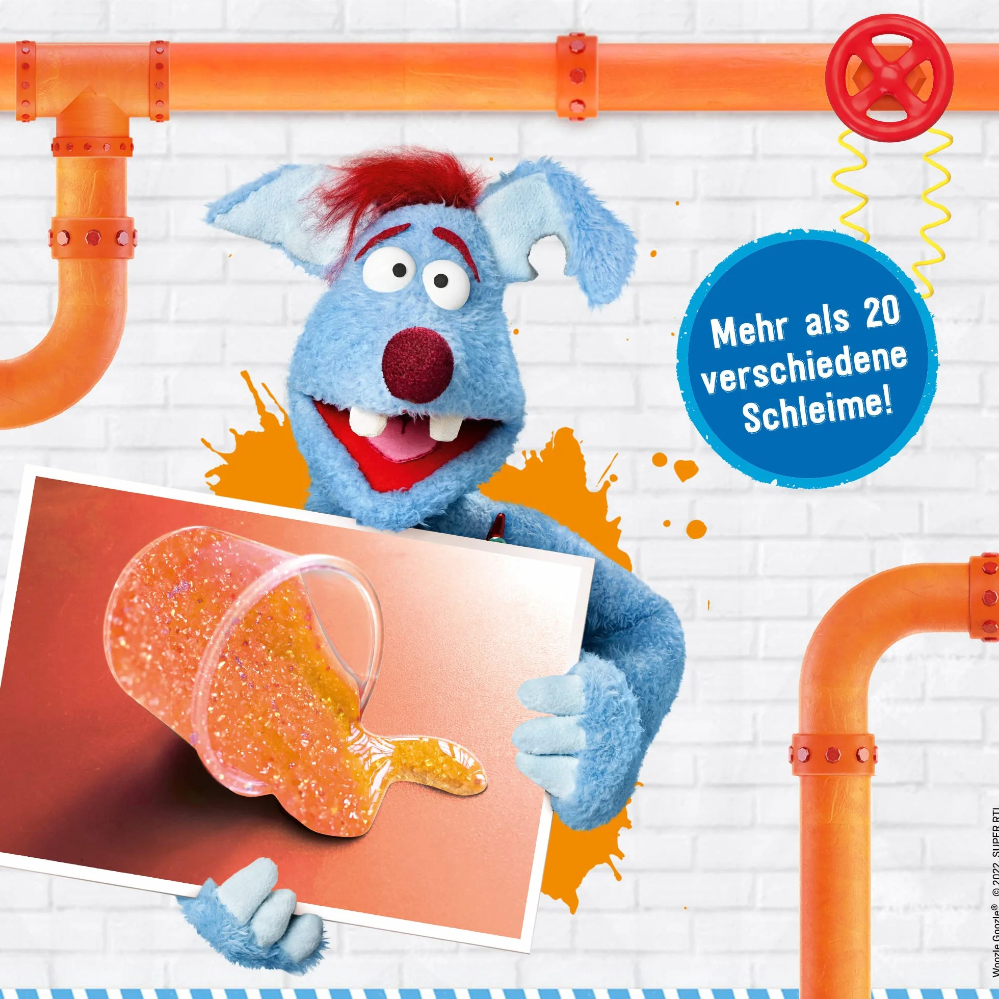 LISCIANI - WOOZLE GOOZLE laboratorium śluzowe - naukowy zestaw eksperymentalny dla dzieci od 6 lat - zabawne laboratorium - wykonaj 20 różnych rodzajów śluzu - eksperymenty dla dzieci