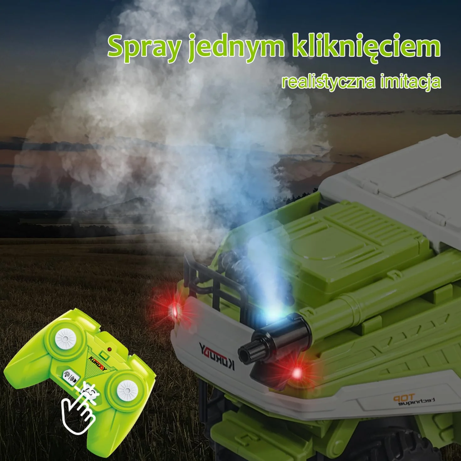 Zdalnie sterowany traktor kombajn zbożowy, traktor zdalnie sterowany kombajn od 3-6 lat, kombajn zabawka, rc buldog, Pojazd, Farma, Rolnictwo, Ciągnik, Maszyna żniwna, Praca w polu, Zabawka