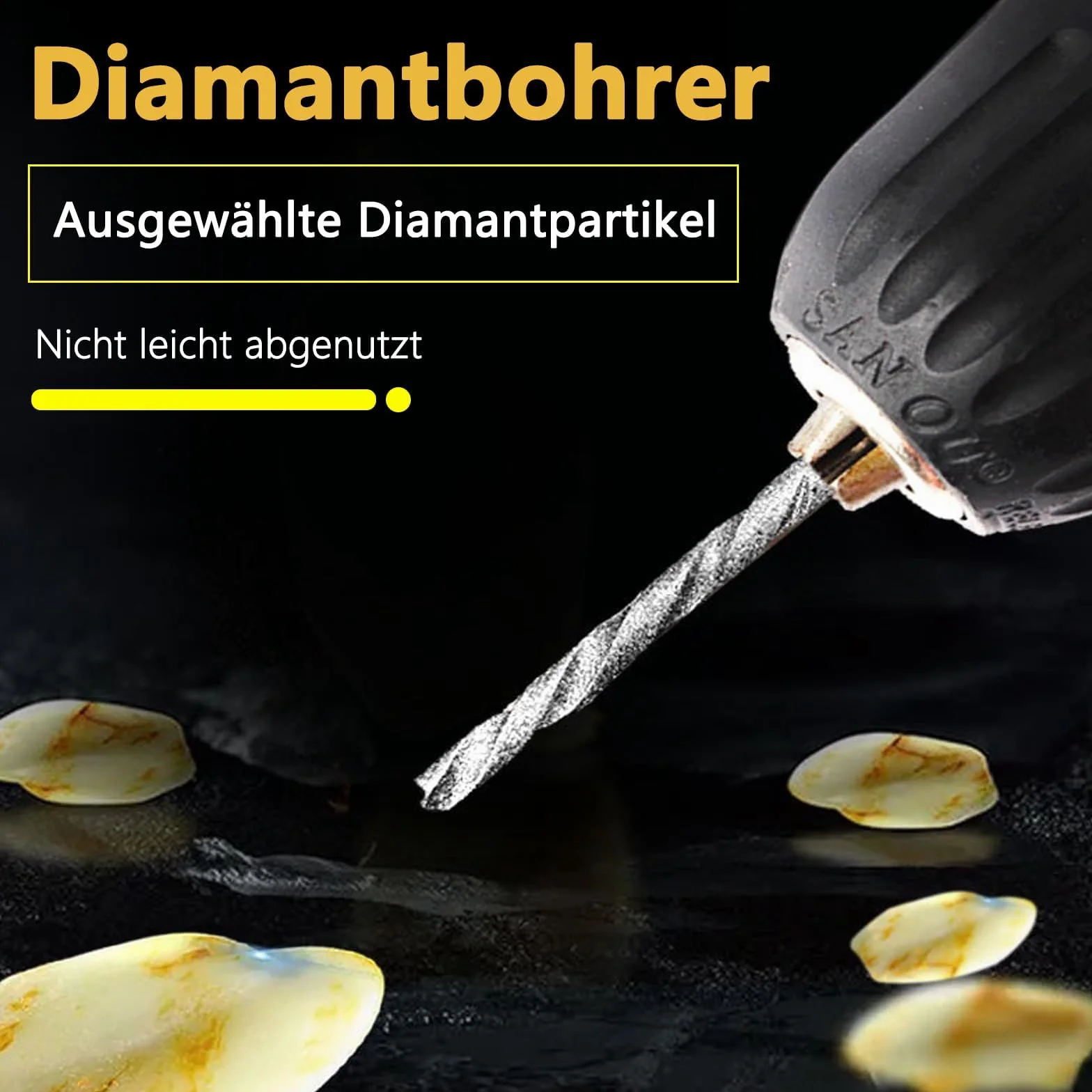 8 sztuk wierteł diamentowych, wierteł diamentowych, od 0,8 mm do 3,0 mm, zestaw wierteł do szkła, metalu, muszli, jadeitu, koralików itp