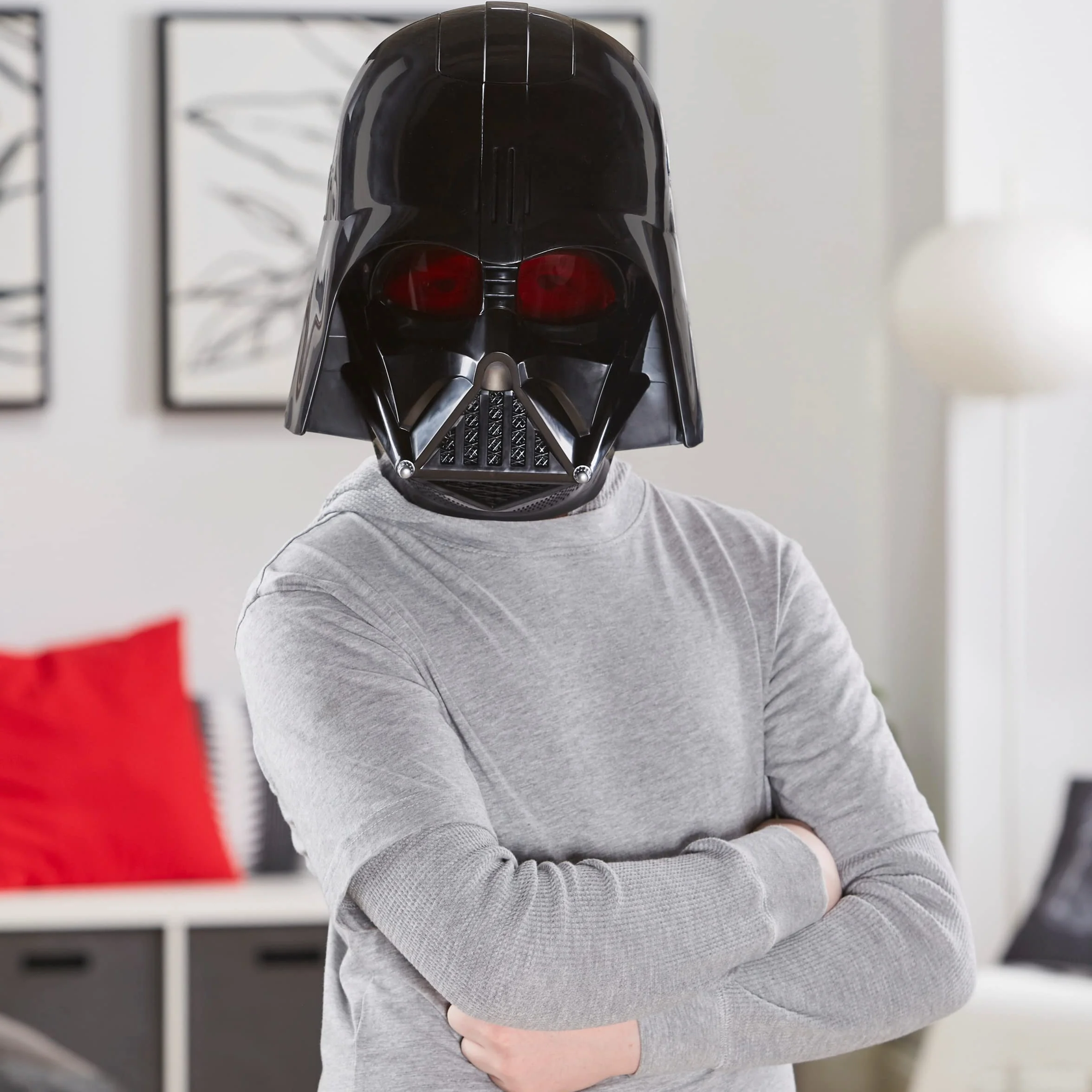 Star Wars Darth Vader elektroniczna maska z funkcją zniekształcania głosu, zabawka dla dzieci od 5 lat do odgrywania ról z efektami dźwiękowymi