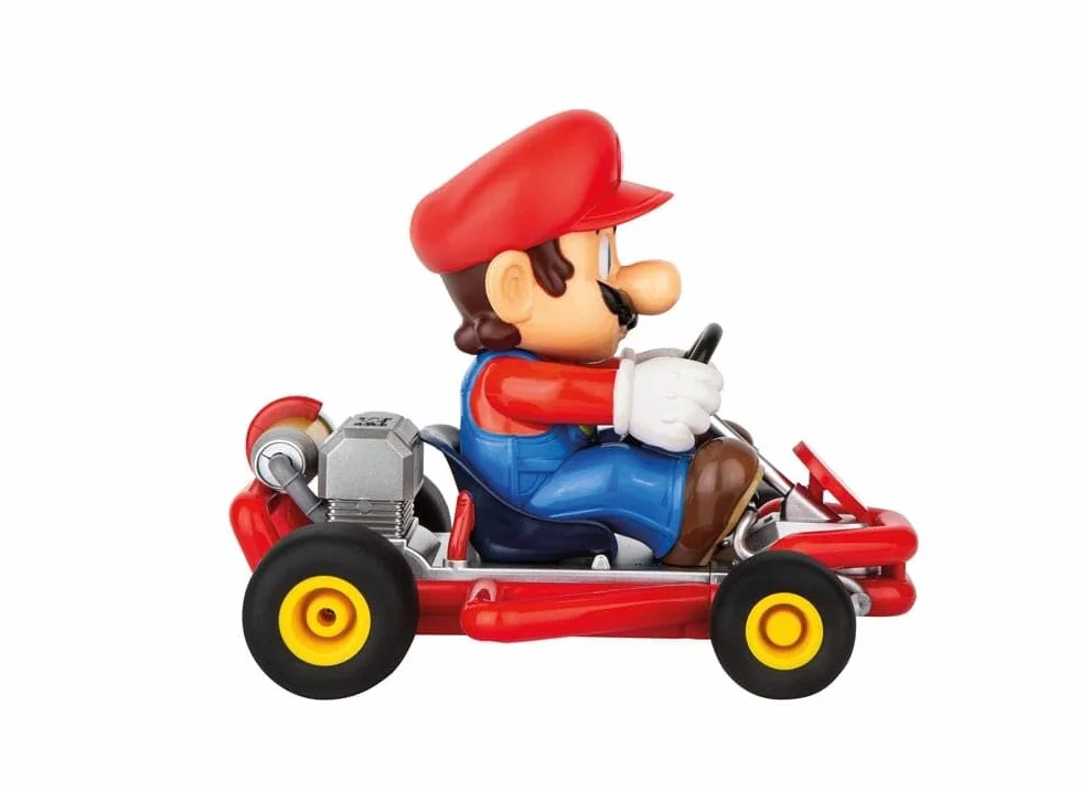 Carrera 370200989P RC 2,4 GHz Mario Kart Pipe Kart Mario RC pojazd oficjalnie licencjonowany autentyczne wzornictwo dla fanów Nintendo samochód zdalnie sterowany