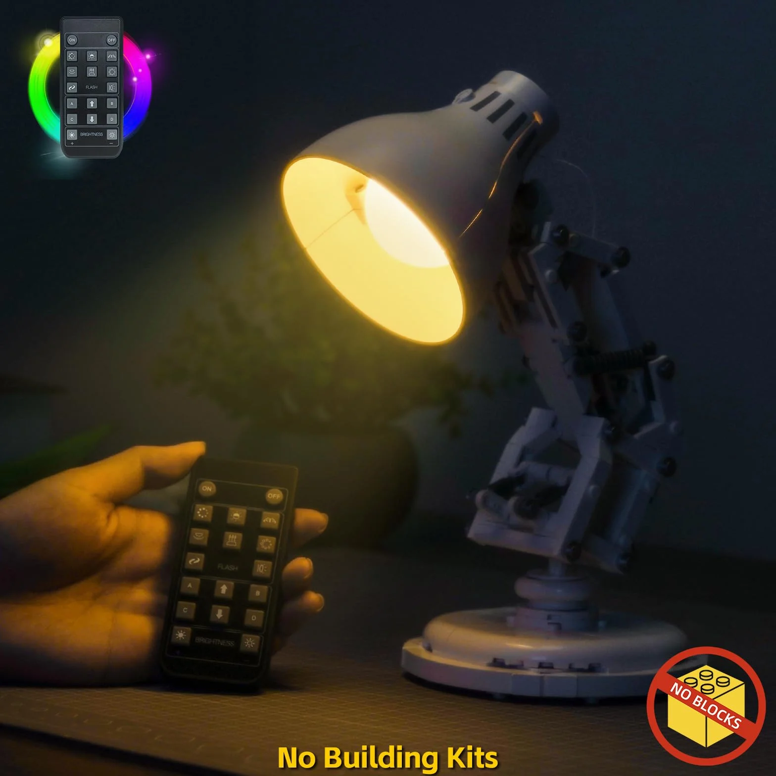Zestaw oświetlenia LED z pilotem zdalnego sterowania kompatybilny z Lego 21357 Ideas Luxo Jr. (bez modelu) zestaw oświetleniowy kompatybilny z Lego Ideas Luxo Jr.