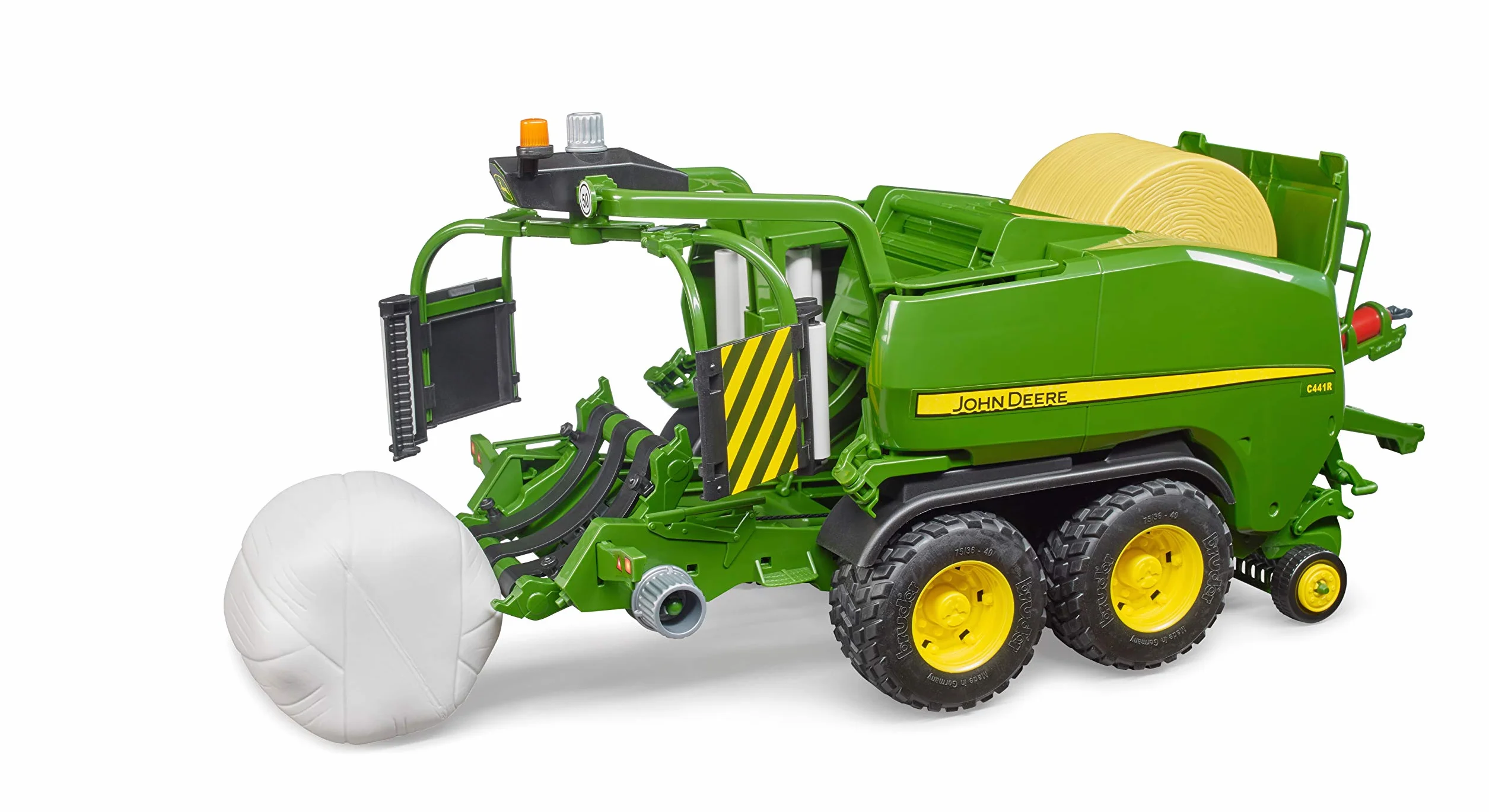 Bruder John Deere C441R owijarka do bel okrągłych 1:16 Farma rolnictwo