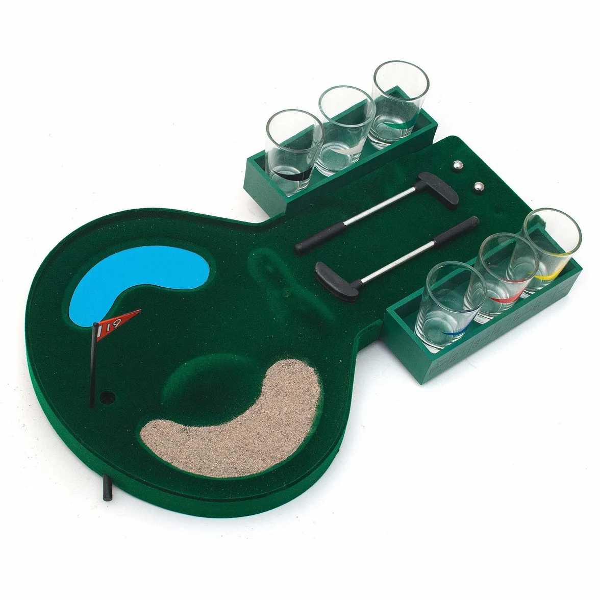 GOODS+GADGETS Gra w piłkę golfową – minigolf gra na picie drinking golf gra imprezowa