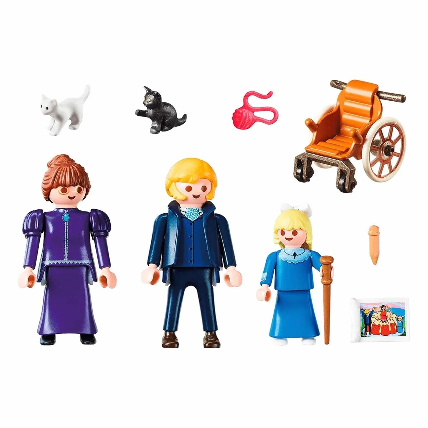 PLAYMOBIL Heidi 70258 Klara z tatą i panną Rottenmeier, od 4 lat
