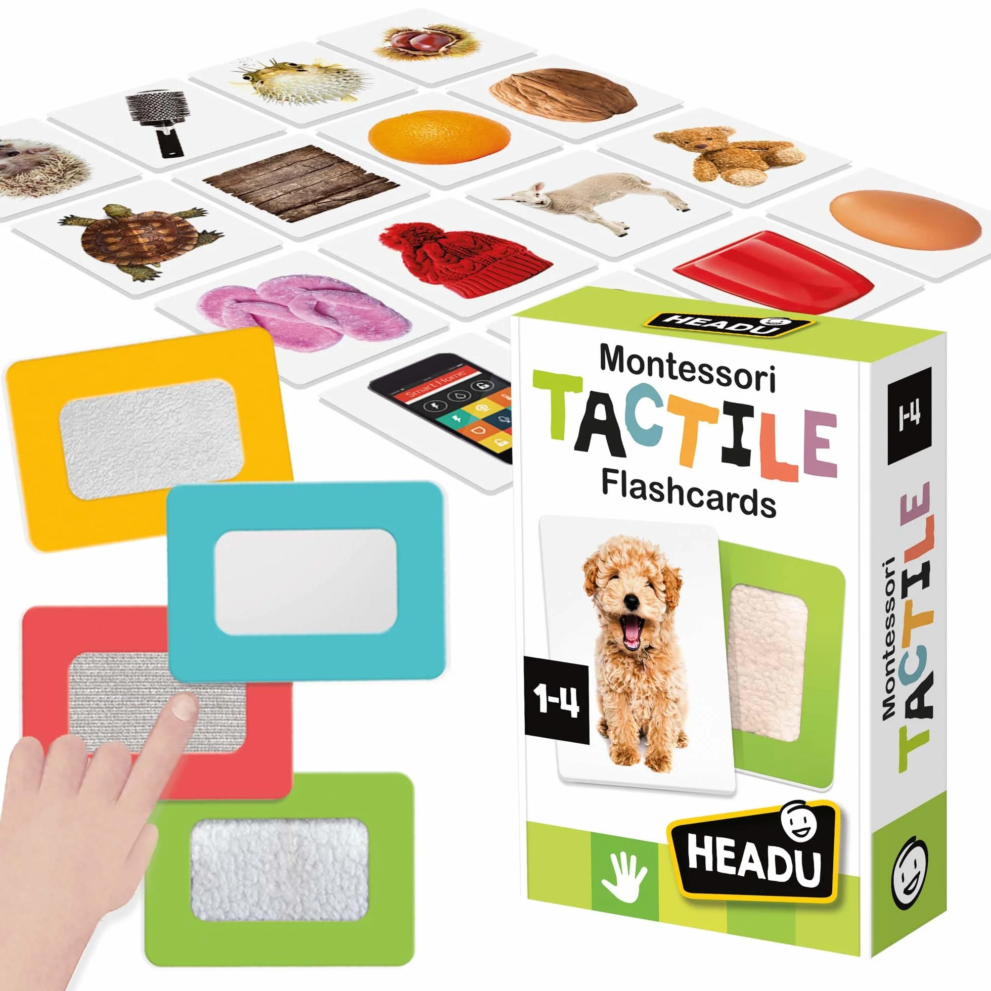Headu - Flashcards Tactile Montessori (MU23738)