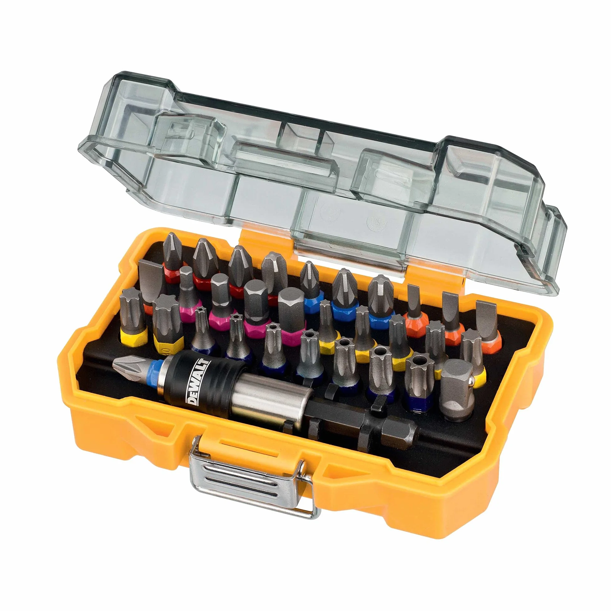 DEWALT 32-częściowy profesjonalny zestaw akcesoriów z magnetycznymi bitami do wkrętaków XR, DT7969