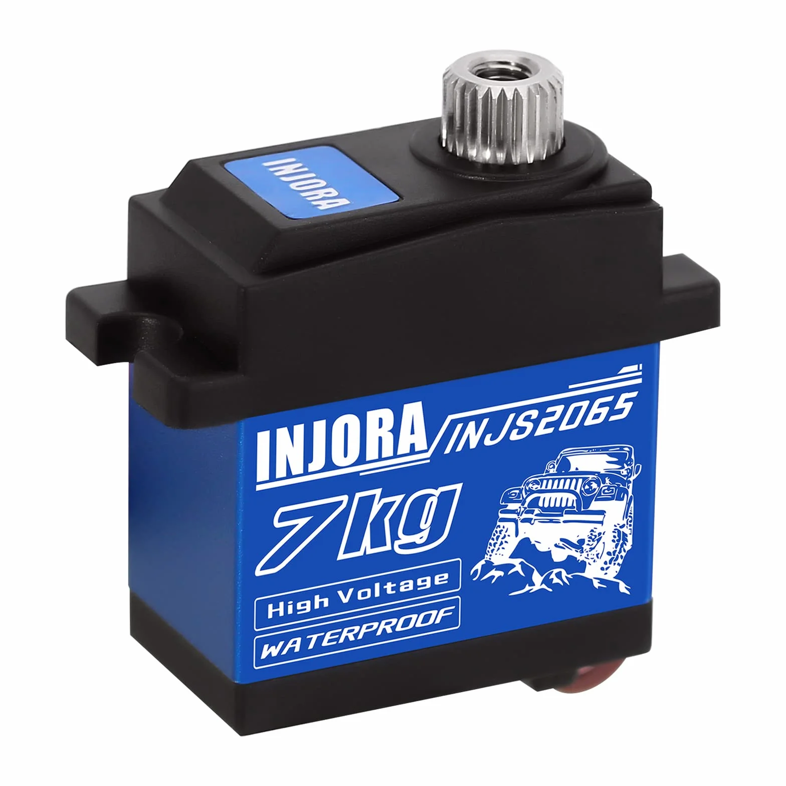 INJORA 7 kg 2065 cyfrowy serwomechanizm, wodoszczelny, wysokonapięciowy, sub-micro przełącznik, serwo do TRX4 TRX4 TRX6 SCX10 III 1/10 RC wózek gąsienicowy, 1 szt