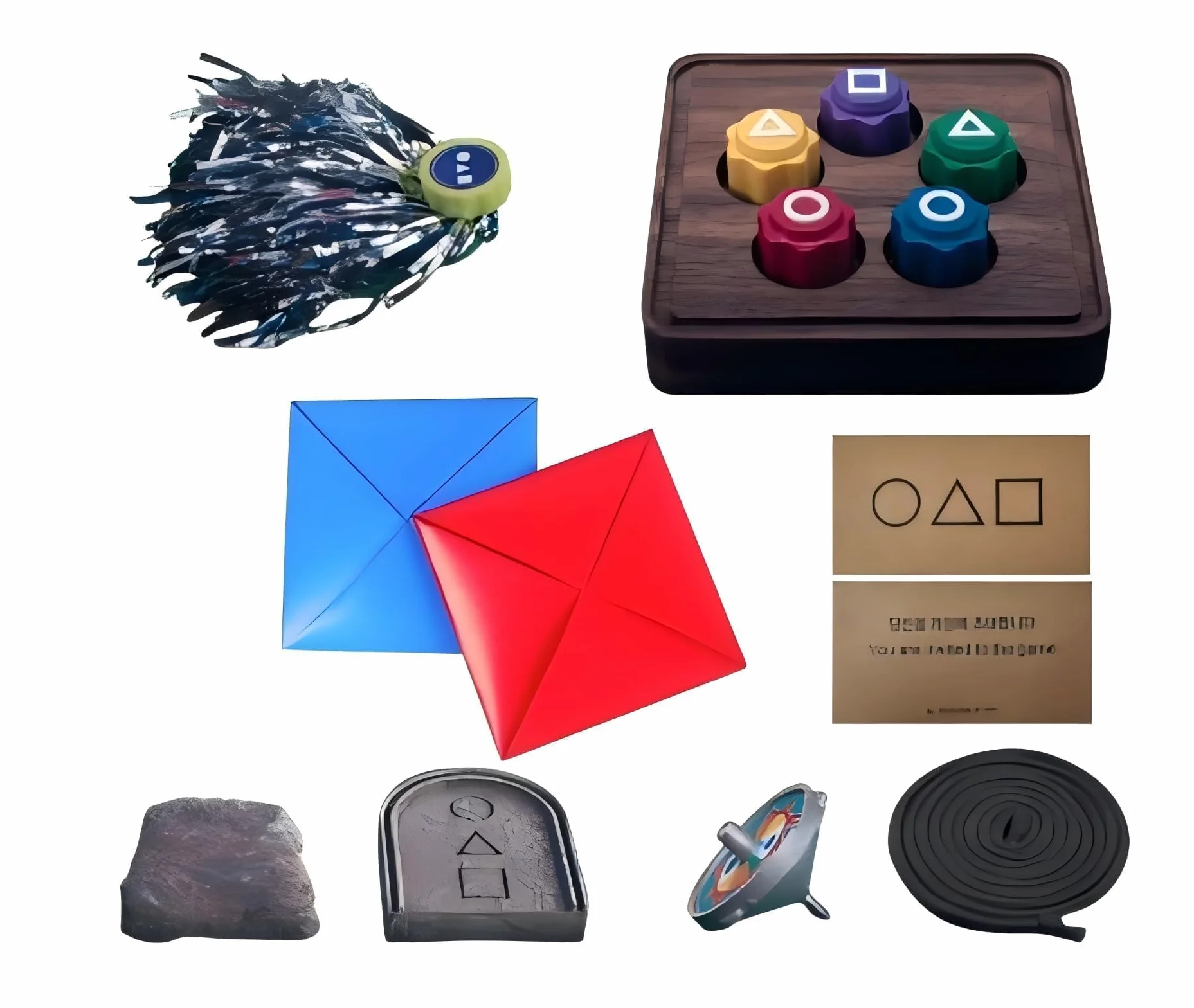 Gonggi Korean Game zestaw zabawek Squid - koreańskie tradycyjne rodzinne gry podróżnicze