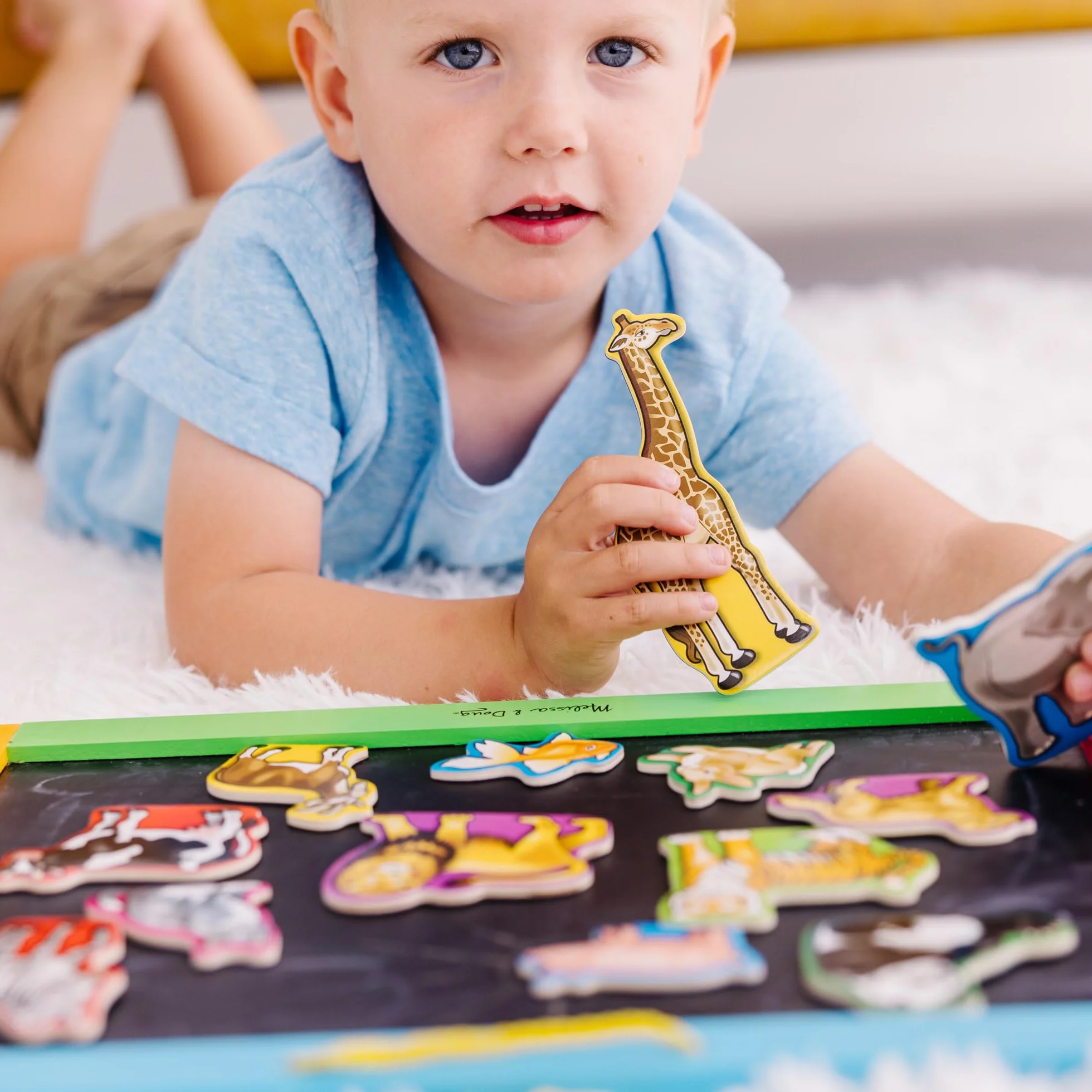 Melissa & Doug Drewniane Magnesy ze Zwierzętami Zabawka Rozwojowa 2+