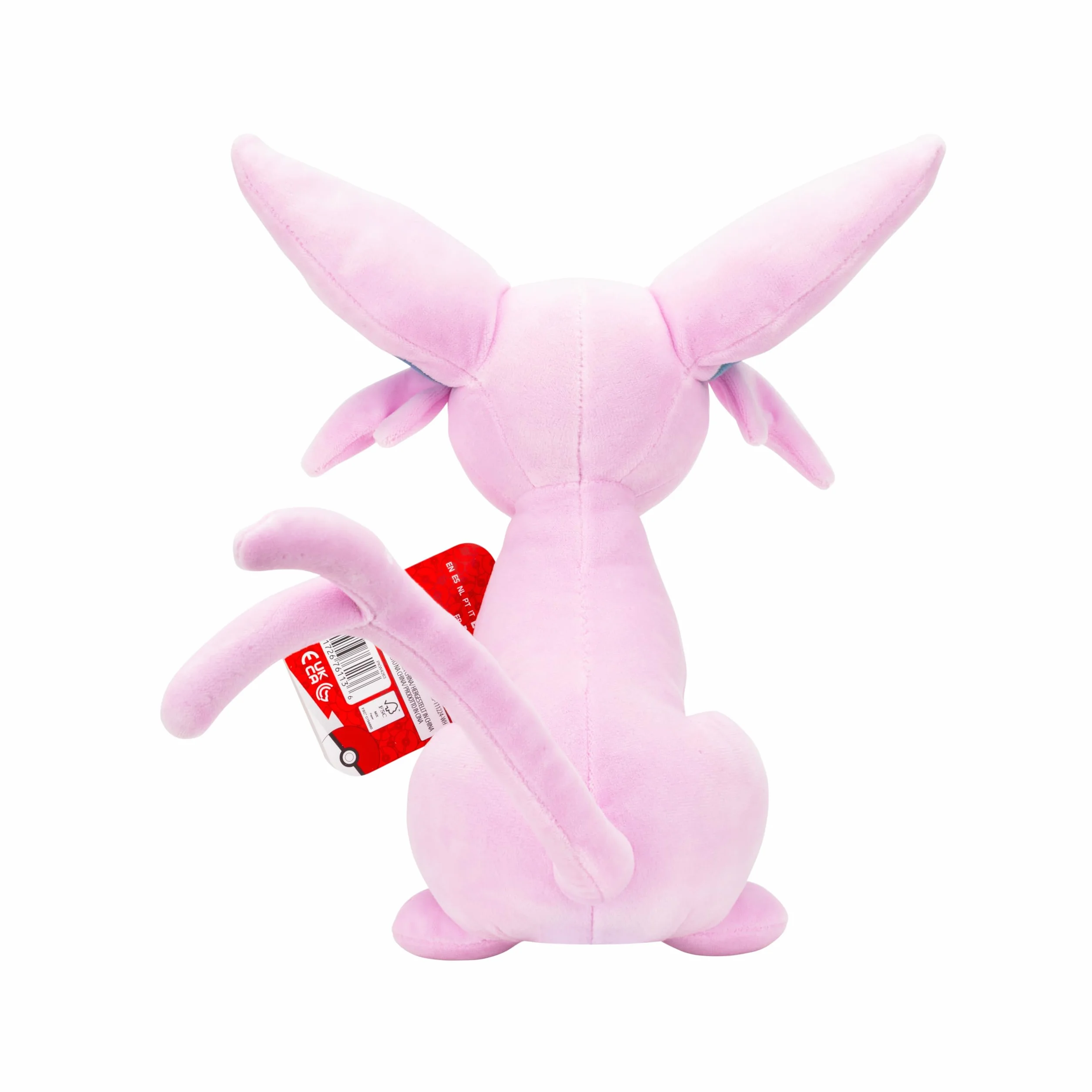 Pokémon Plush 20 cm Espeon - Blue/Purple - Official Pokemon stuffed collectible toy for children 2+