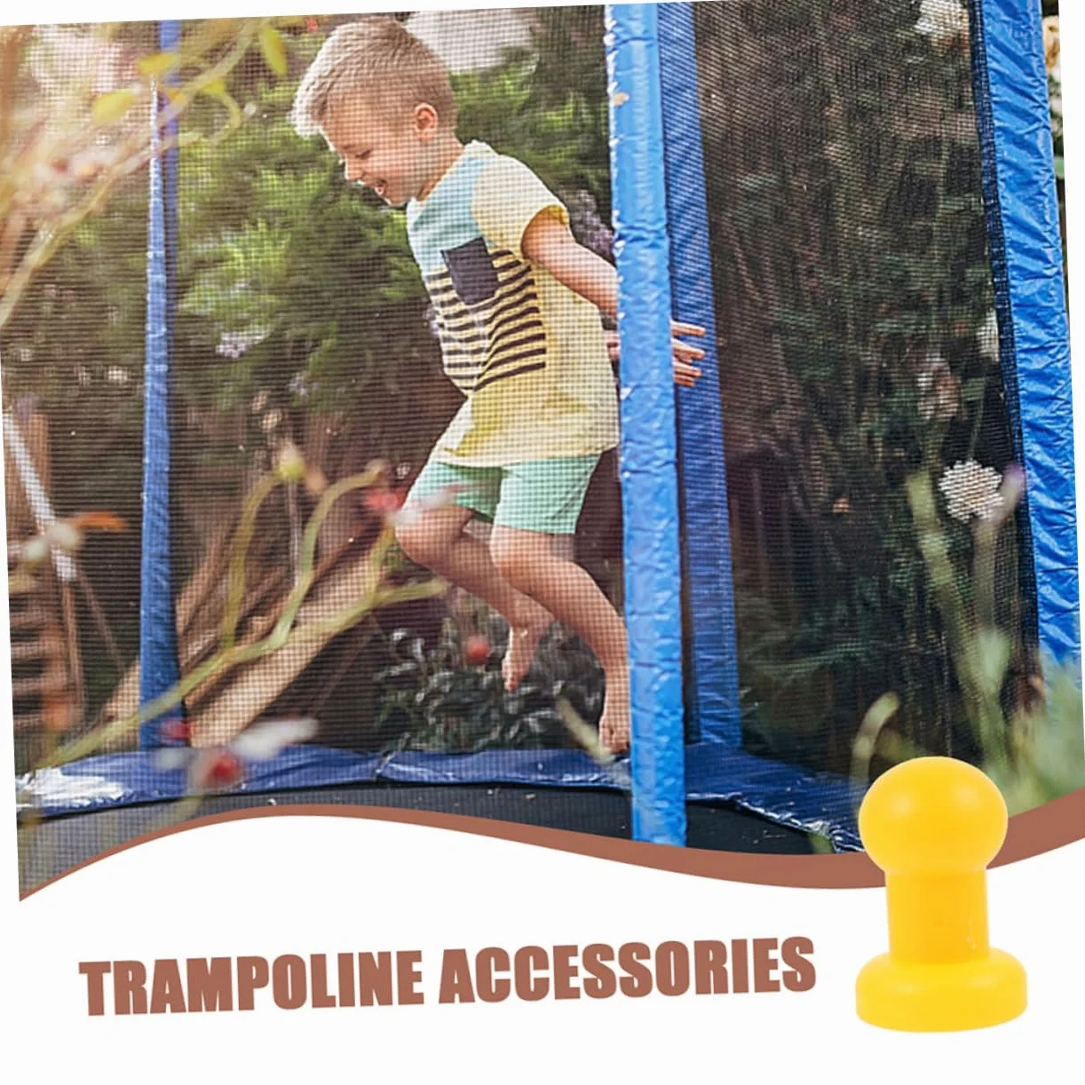 GANAZONO 8kawałki Szt Kolorowych Nakładek Słupki Trampoliny Wytrzymałe Osłony Rur Akcesoria Zamienne Do Trampoliny Łatwy Montaż Trwały Materiał