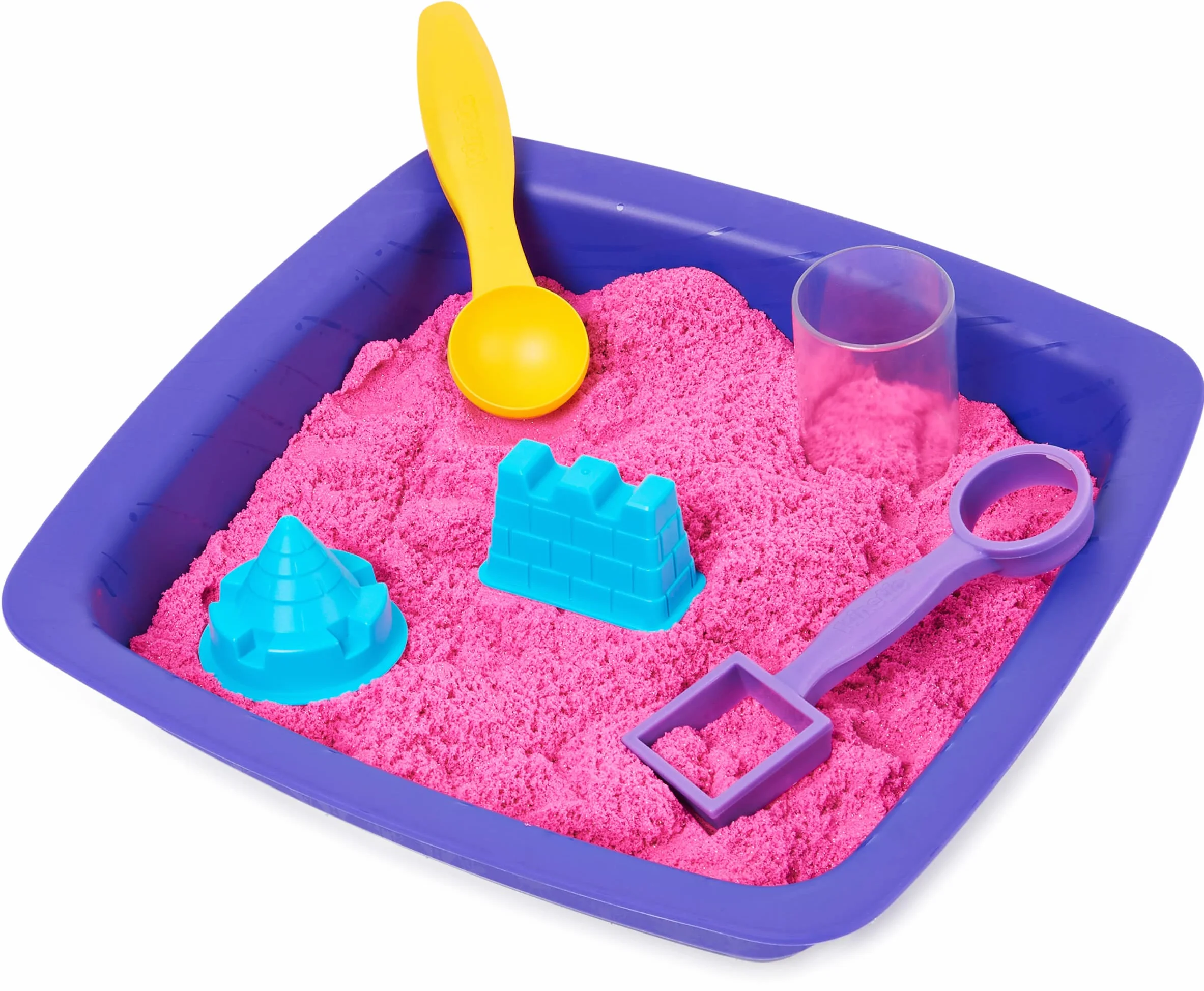 Kinetic Sand Shimmer Sand Castle 454 g różowy zabawki dla dzieci 3 lat