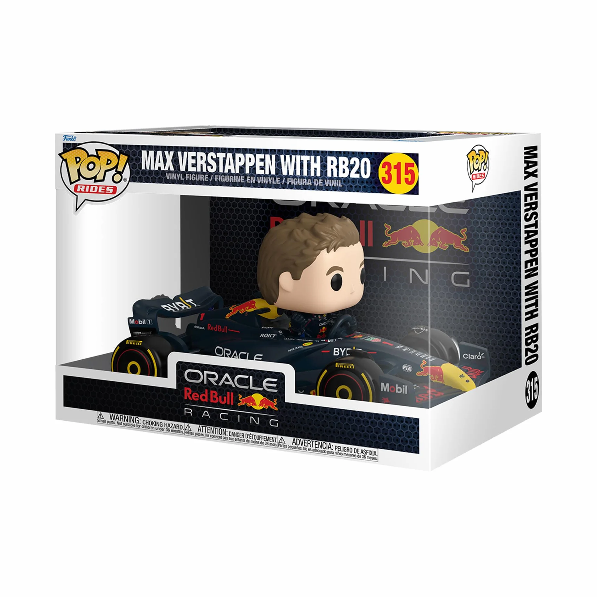 Funko Pop! Rides Super Deluxe: Racing - Max Verstappen z RB20 - Wyścigi - kolekcjonerska figurka winylowa - pomysł na prezent - oficjalny towar - zabawki dla dzieci i dorosłych - Fani wyścigów