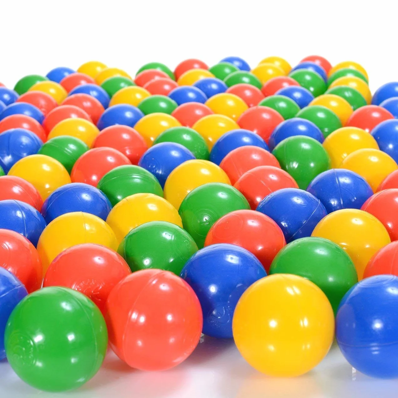 100 sztuk plastikowe kolorowe kulki, Ø 4 cm/Ø 5.5 cm baseny z piłkami dla dzieci, plastikowe kulki gry dla dzieci pierwsze dzieciństwo wypełnić baseny zasłony, mieszane kolory