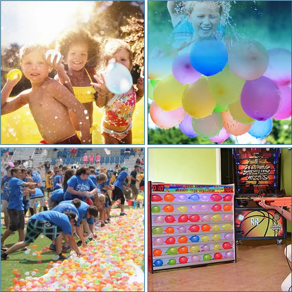 Bomby wodne, kolorowe, mieszane balony wodne (1000)