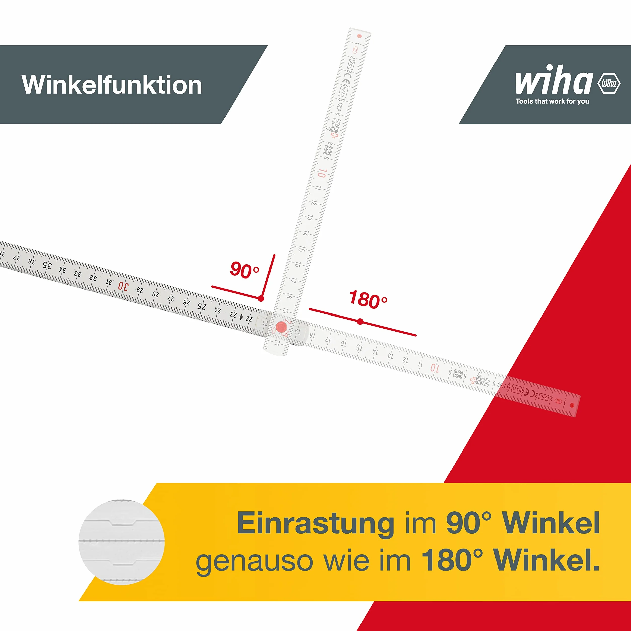 Wiha Metro pliable LongLife® Plus 2 m metr, 10 prętów 15 mm (27059)