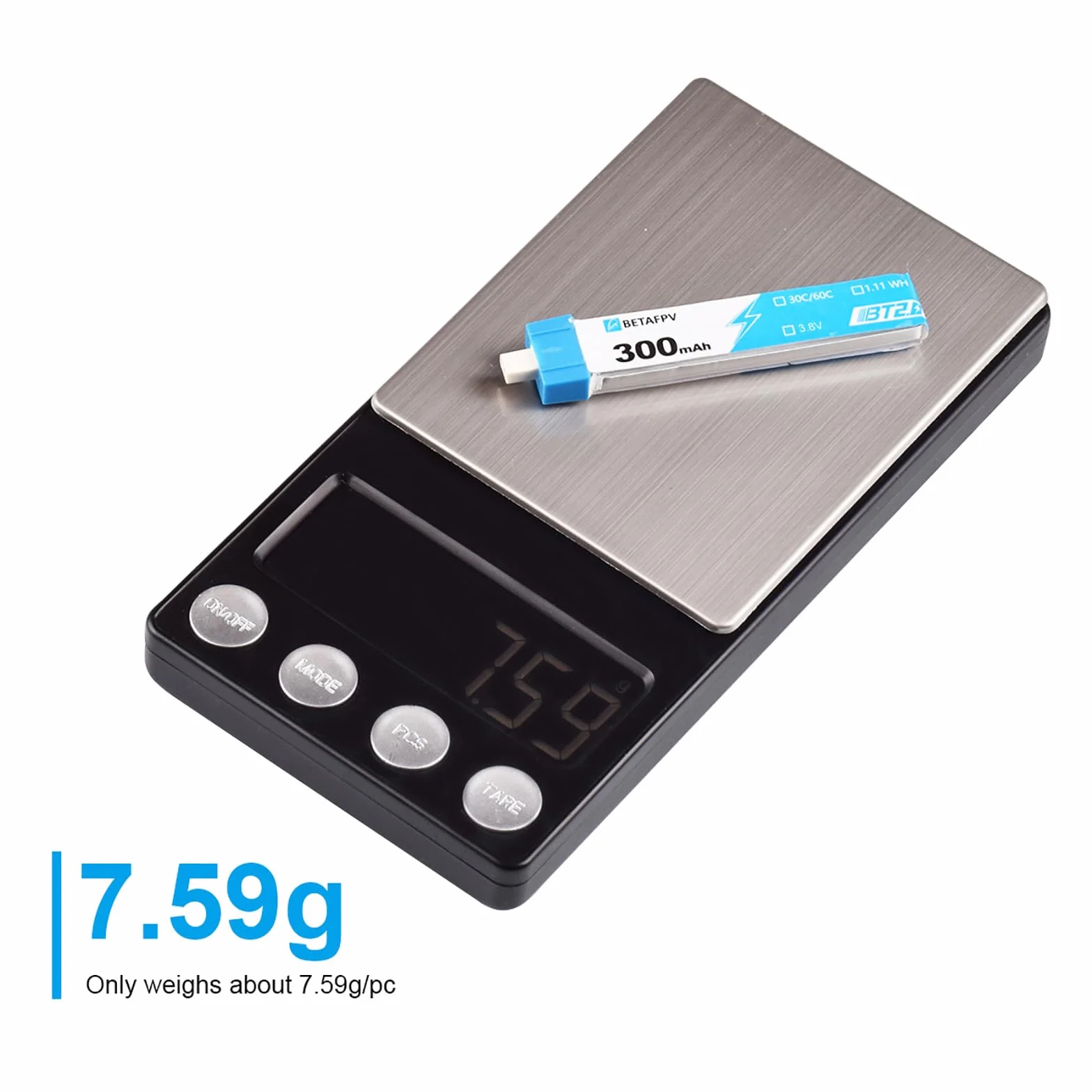 BETAFPV BT2.0 300 mAh 1S 4,35 V 30C/60C Lipo Bateria do FPV Tiny Whoop Drone