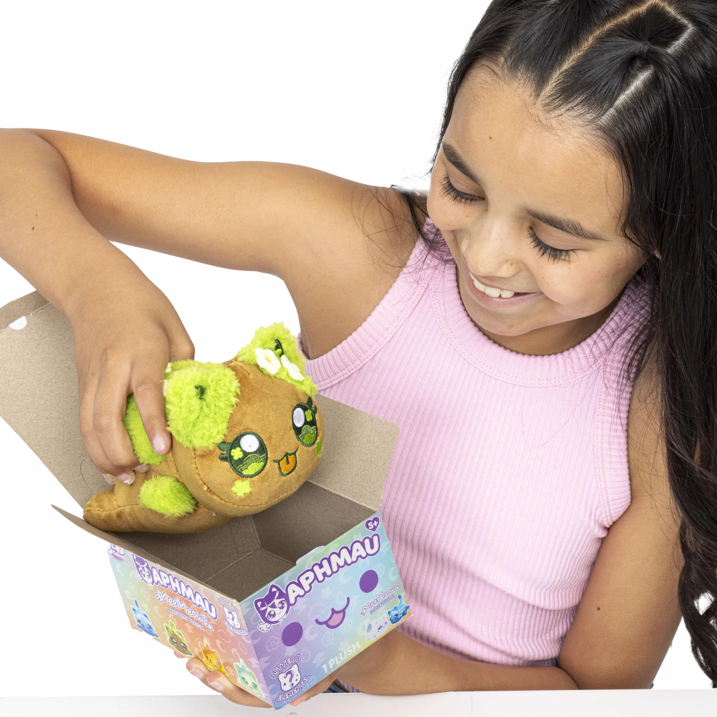 Aphmau MeeMeow Mystery Plush 15.2 cm – seria 8, kanał gier YouTube Minecraft, Blind Box, 1 z 8 możliwych, zabawny element MeeMeows inspirowany Minecraftem, oficjalny produkt
