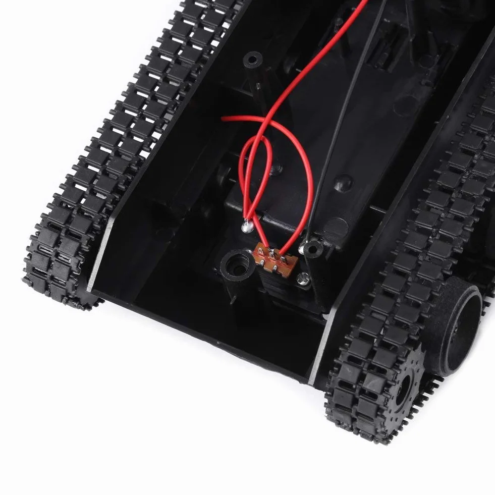 Lekki Amortyzowany Podwozie Robot Plastikowy Zbiornik Robota Podwozie Inteligentna Platforma Samochodowa Zestaw do Samodzielnego Montażu z Silnikiem 130 3 V-7 V dla Pojazdu do Nagrywania Wideo Wifi