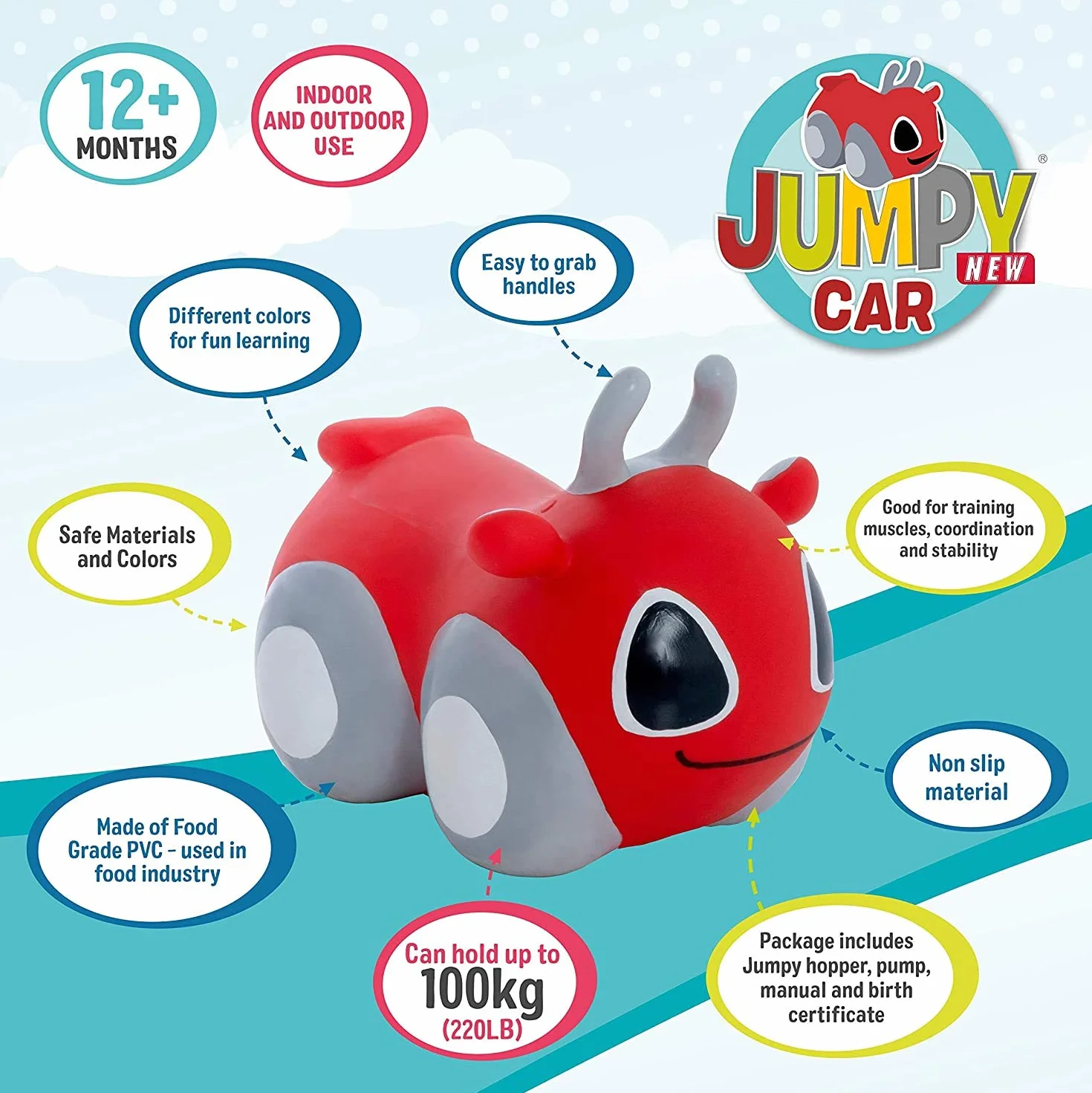 GERARDO'S Jumpy Car Red