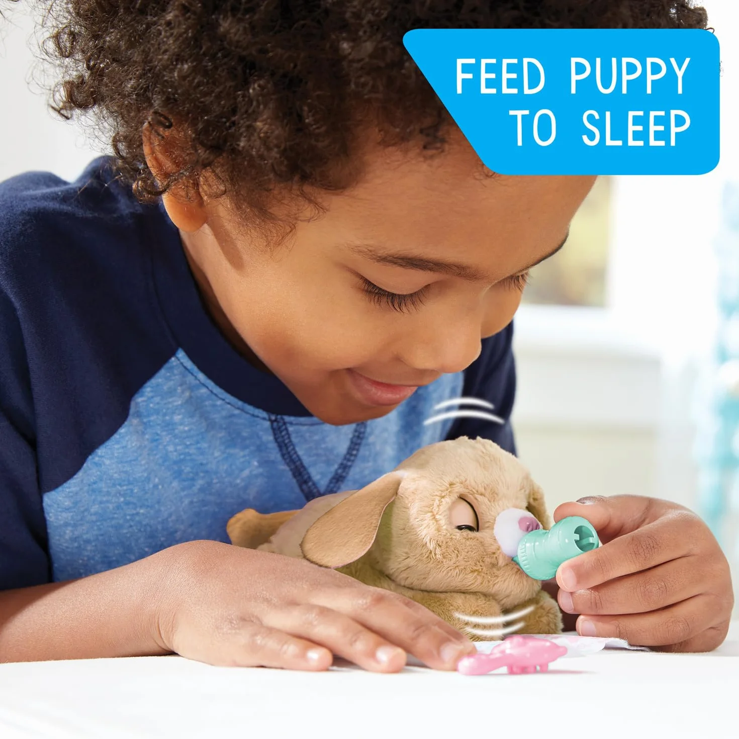 Just Play furReal Newborns Szczeniak Interaktywny Pet, mały szczeniak z dźwiękami i ruchem, zabawka dla dzieci od 4 lat