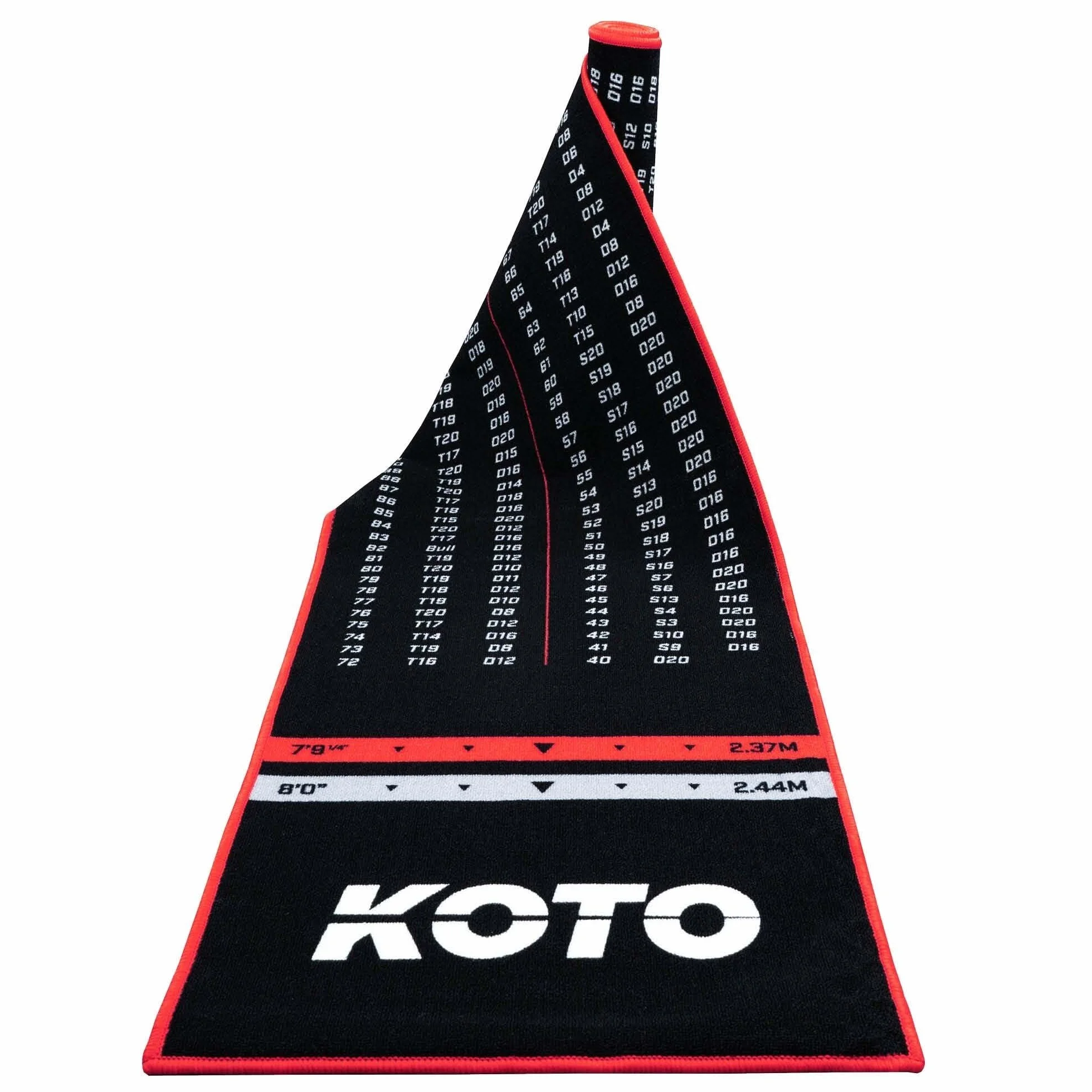 Mata do Darta KOTO Dywan Checkout Czerwony 285 x 60cm