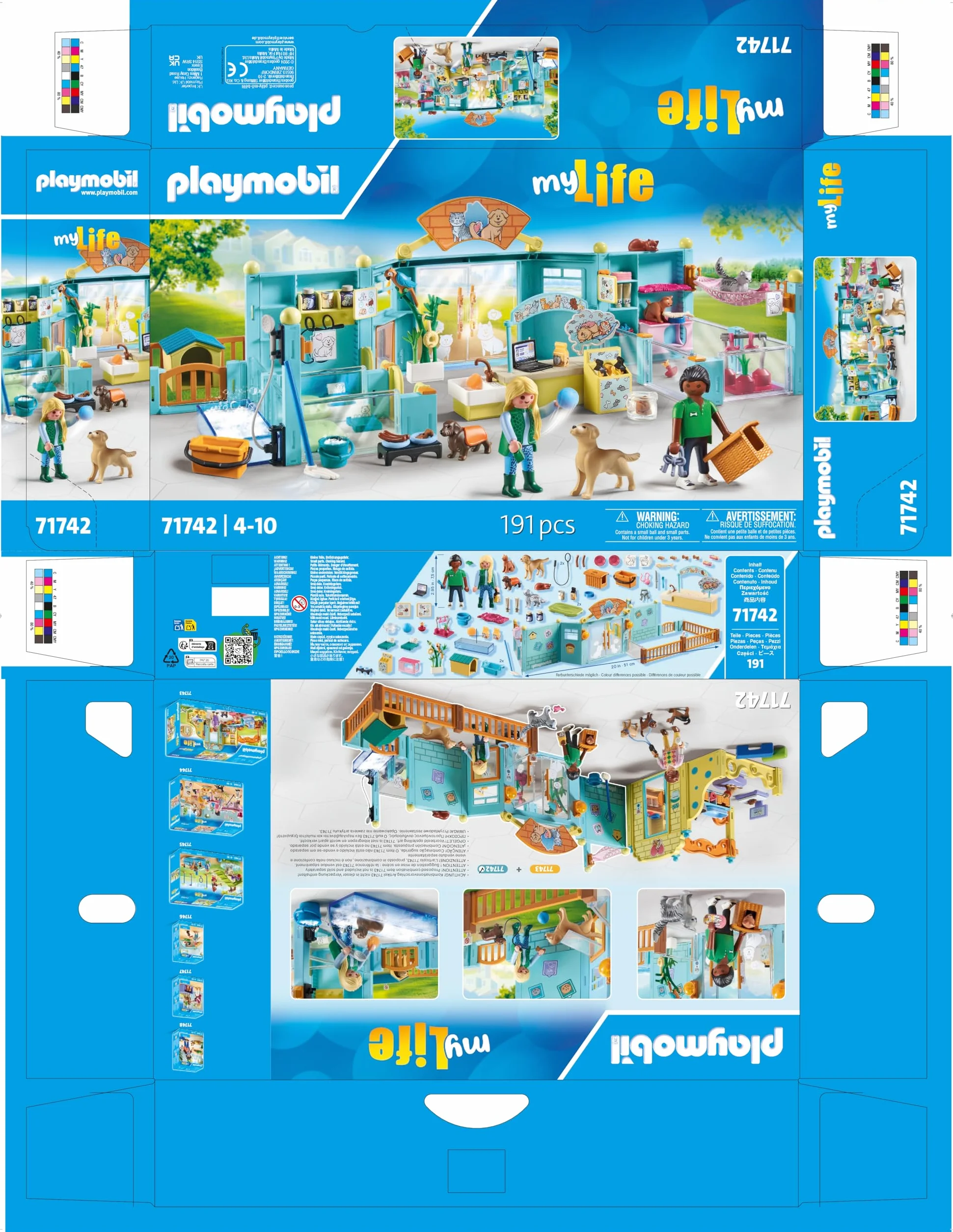 PLAYMOBIL | My Life | Hotel dla zwierząt | Zabawki dla dzieci | Zestaw figurek zwierząt | Zabawki dla dzieci od 4 lat | 71742