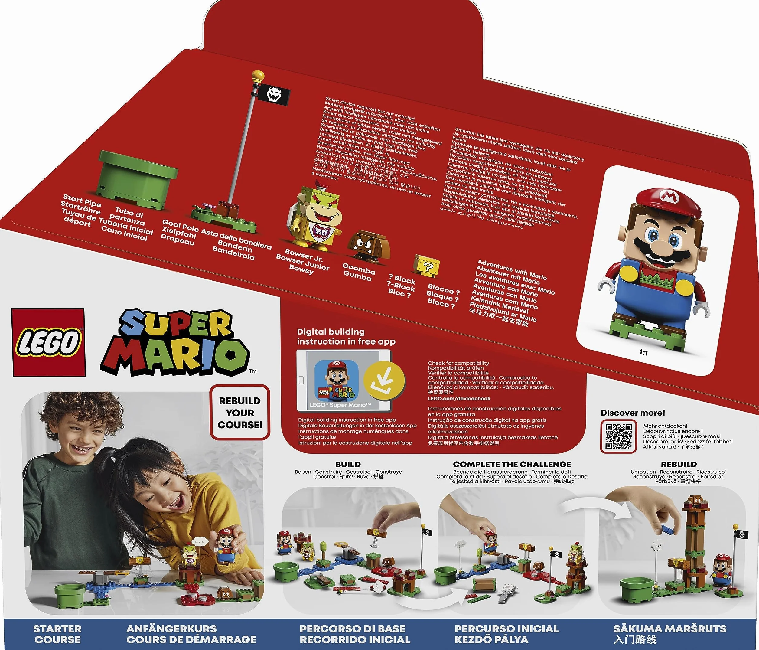LEGO Super Mario Przygody z Mario — zestaw startowy, Kreatywna Kolekcjonerska Zabawka dla Dziecka do Zbudowania, Pomysł na Prezent dla 6-latka, dla Chłopca i Dziewczynki i Fanów Gry, 71360