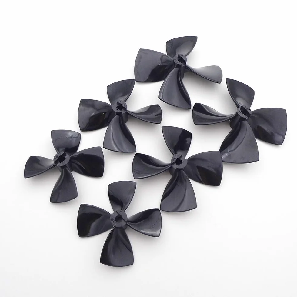 RC Boat Propeller 4 Blades 60mm 70mm 80mm PC Prop 5mm Shaft For RC Boat Tug Bait Fishing Boat