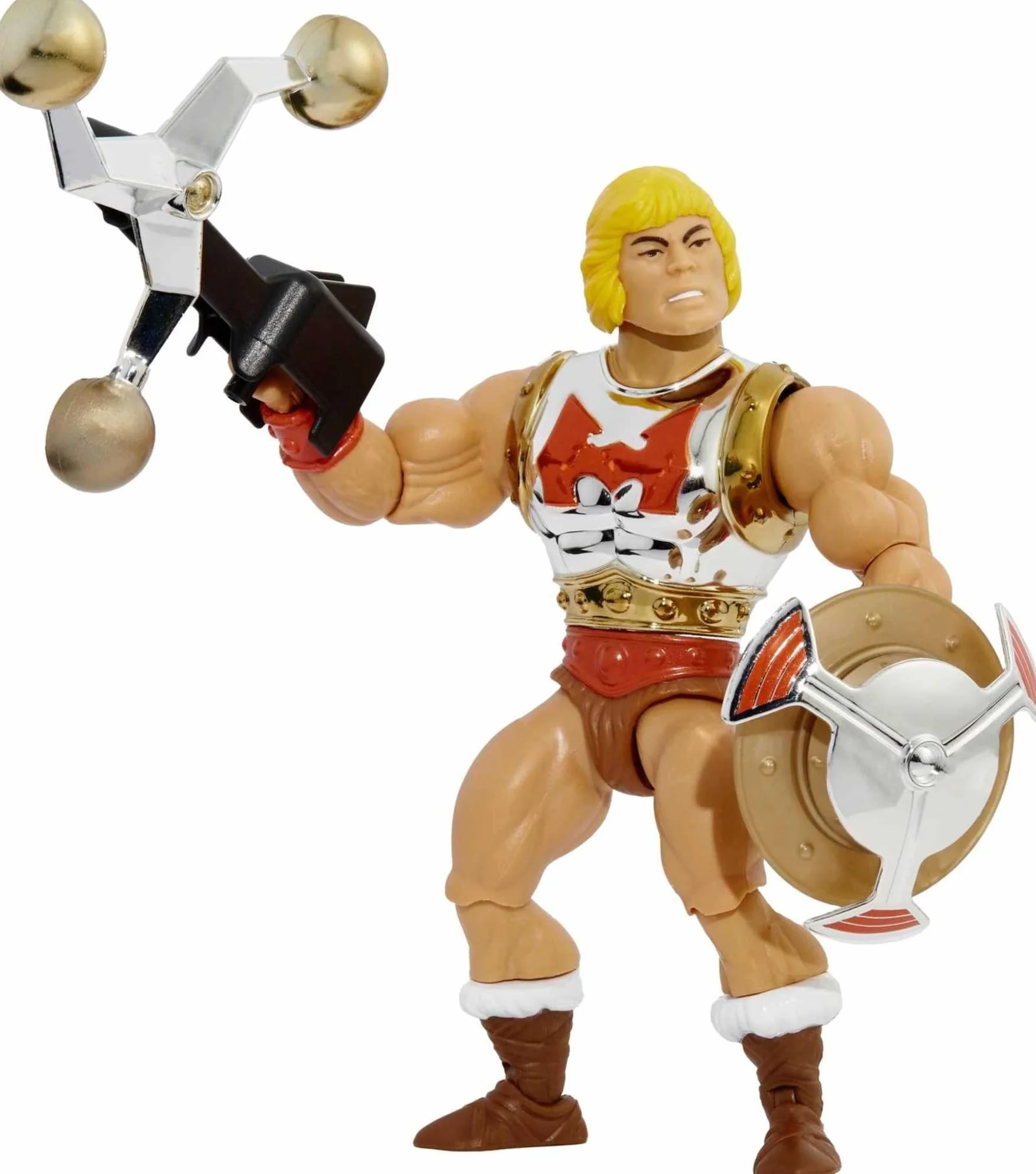 Masters of the Universe Origins He-Man Supercios Figurka Deluxe (ok 14 cm) do zabawy i kolekcjonowania, prezent dla dzieci od 6 roku życia i dorosłych kolekcjonerów, HDT22