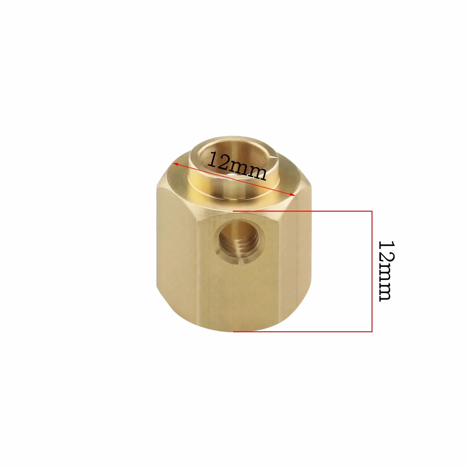 4 szt. RC Hex Adapter 12 mm Hex Hubs Z??cze Hex Zestawy adapterów Kompatybilne z 1/10 RC Crawler TRX-4 Grubo?? 12 mm