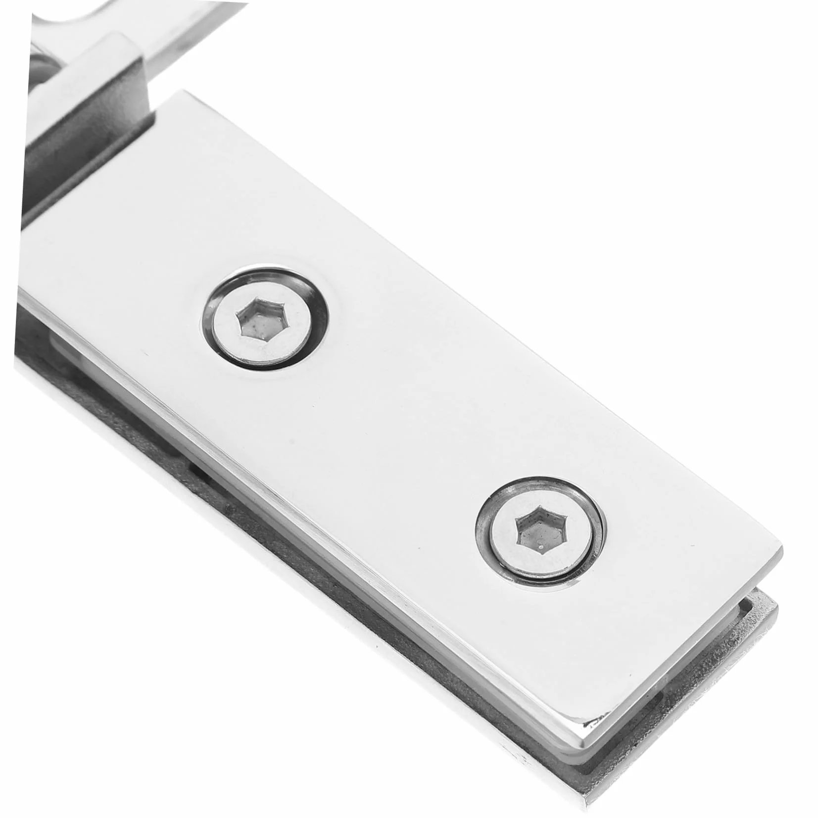 Ipetboom Nierdzewna Zawiasy Do Drzwi Szklanych z Podwójnym Otworem Wytrzymałe Zawiasy Obrotowe Do Kabiny Prysznicowej Cichy i Stabilny Mechanizm