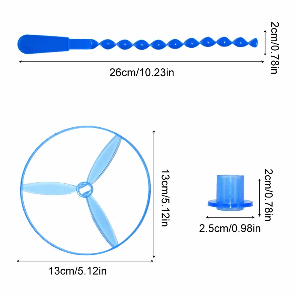 EQLEF Twisty Pull String latające spodki spinning Flying Disc helikoptery zabawka zabawki edukacyjne dla dzieci styl losowy, kolor losowy